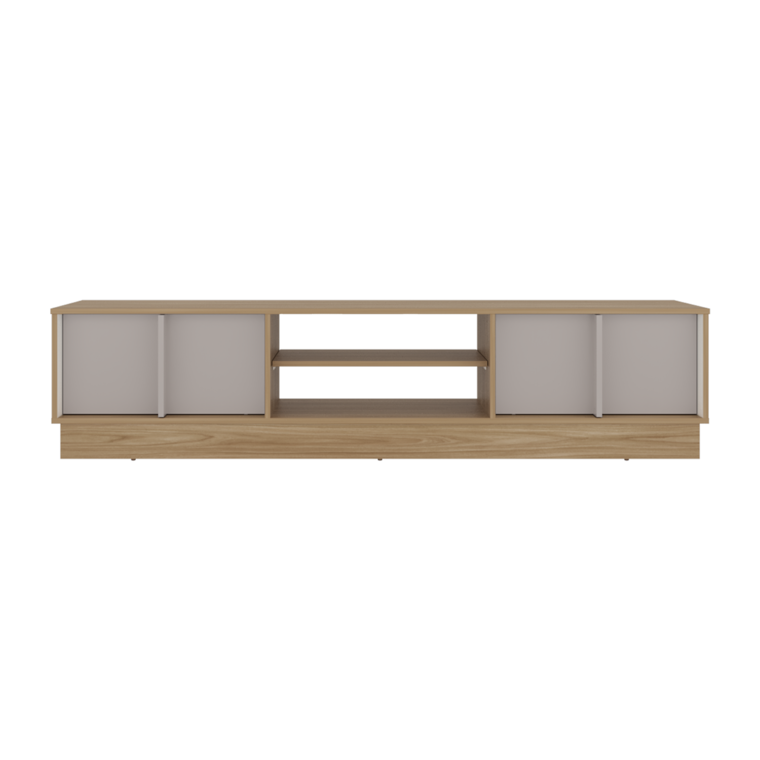 Rack De Tv Para 75″ Caoba Fresno Blanco Capri MÖBLART Mdf