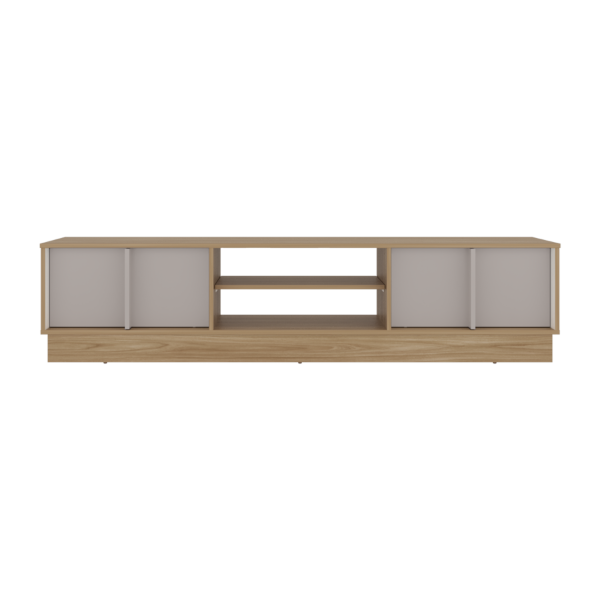 Rack De Tv Para 75″ Caoba Fresno Blanco Capri MÖBLART MDF