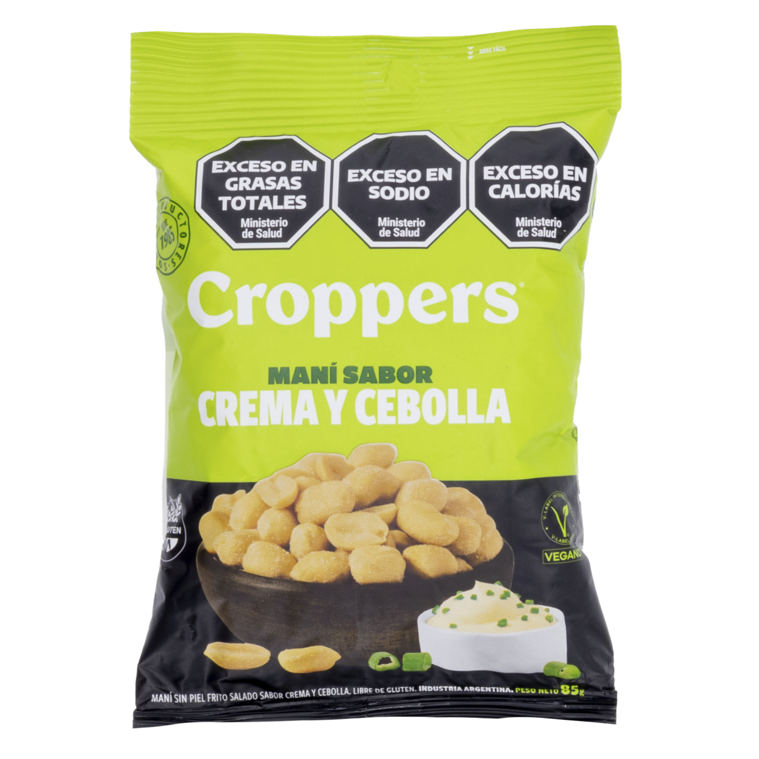 Maní Sabor A Crema Y Cebolla CROPPERS 85 G
