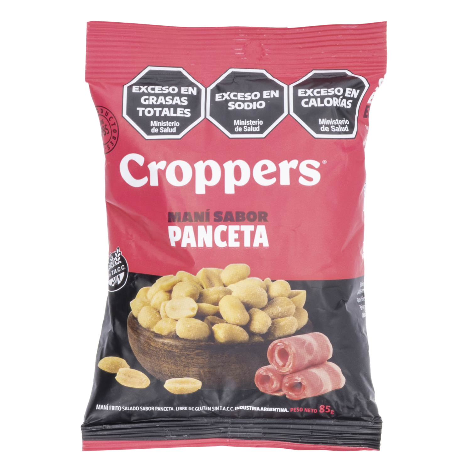 Maní Sabor A  Panceta CROPPERS 85 G