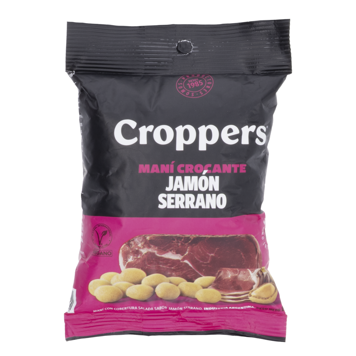 Maní Sabor A  Jamón Serrano CROPPERS 85 G