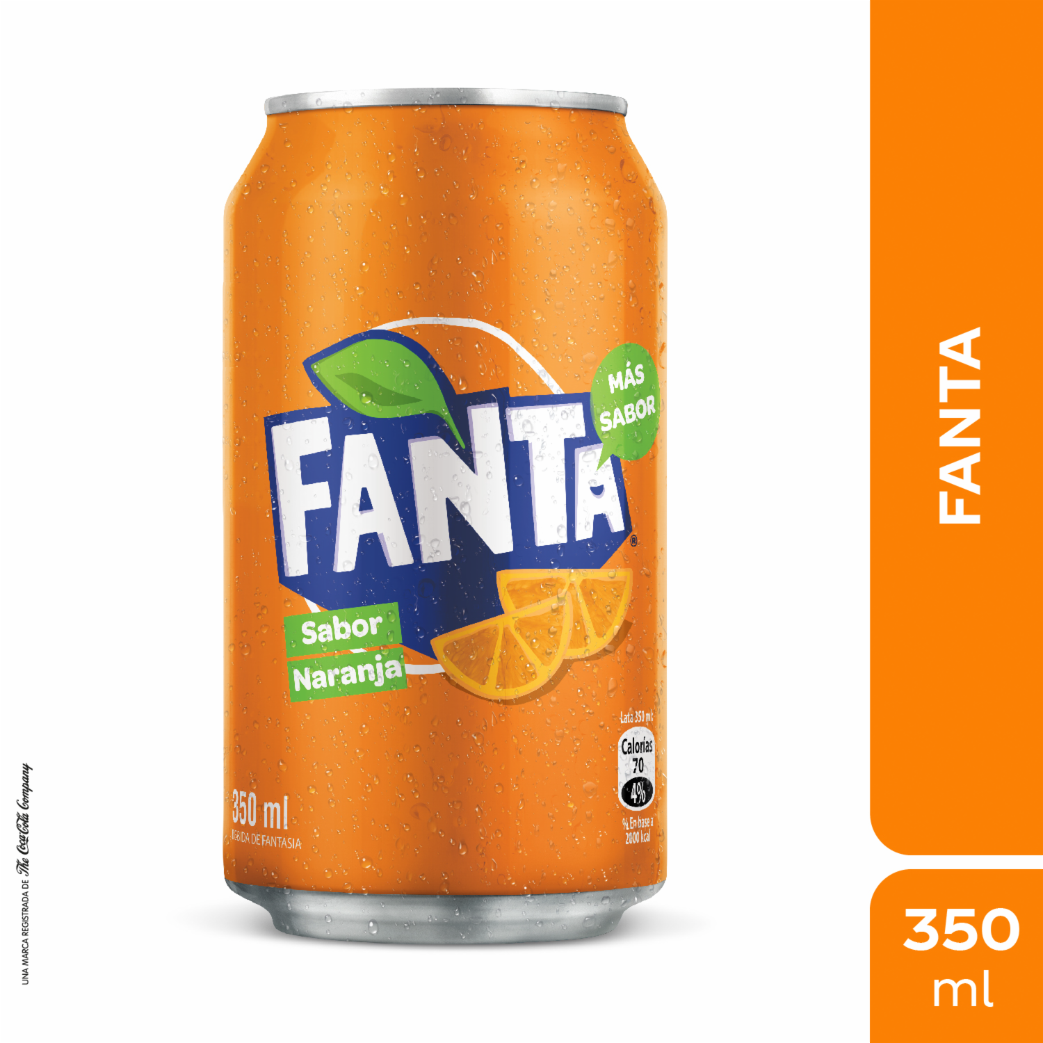 Bebida Gaseosa En Lata Sabor Naranja FANTA 350 Ml