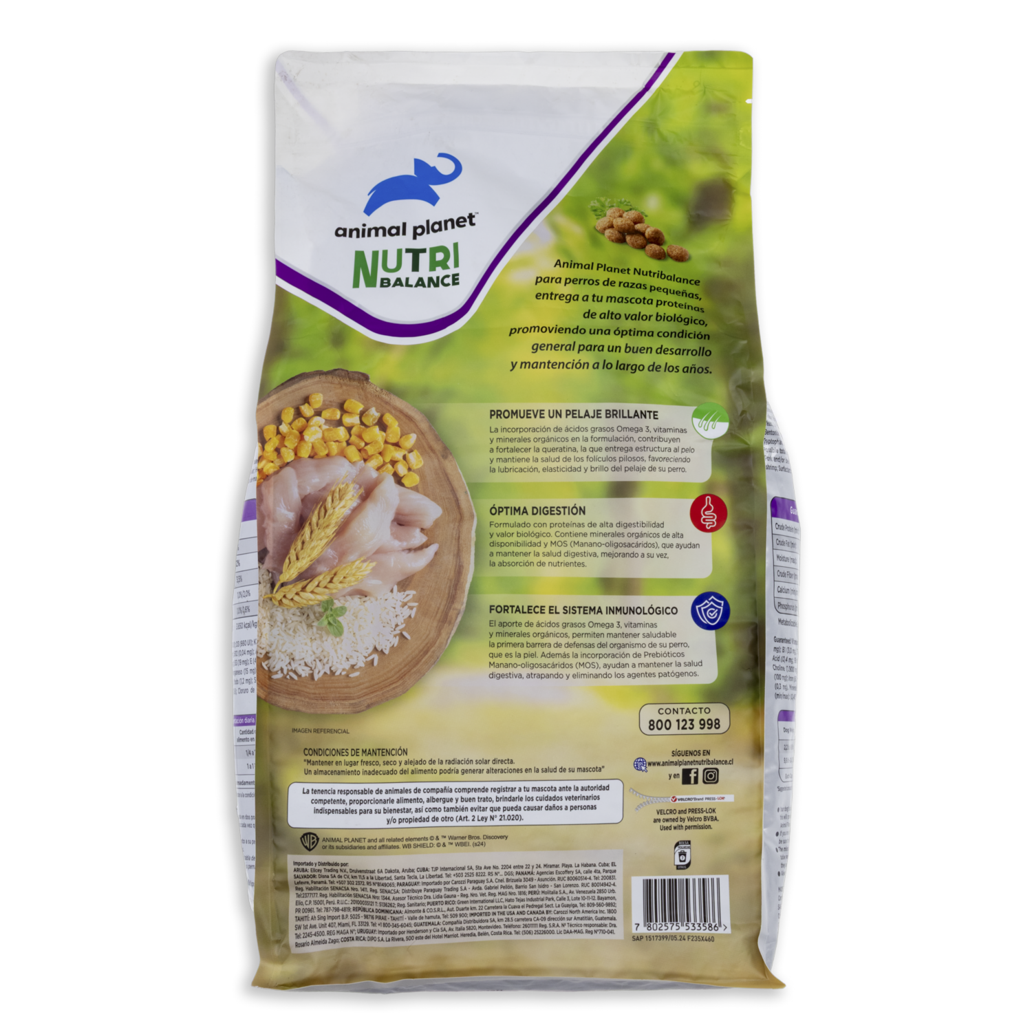 Alimento Para Perros Adultos Razas Pequeñas Nutri Balance ANIMAL PLANET 3 Kg