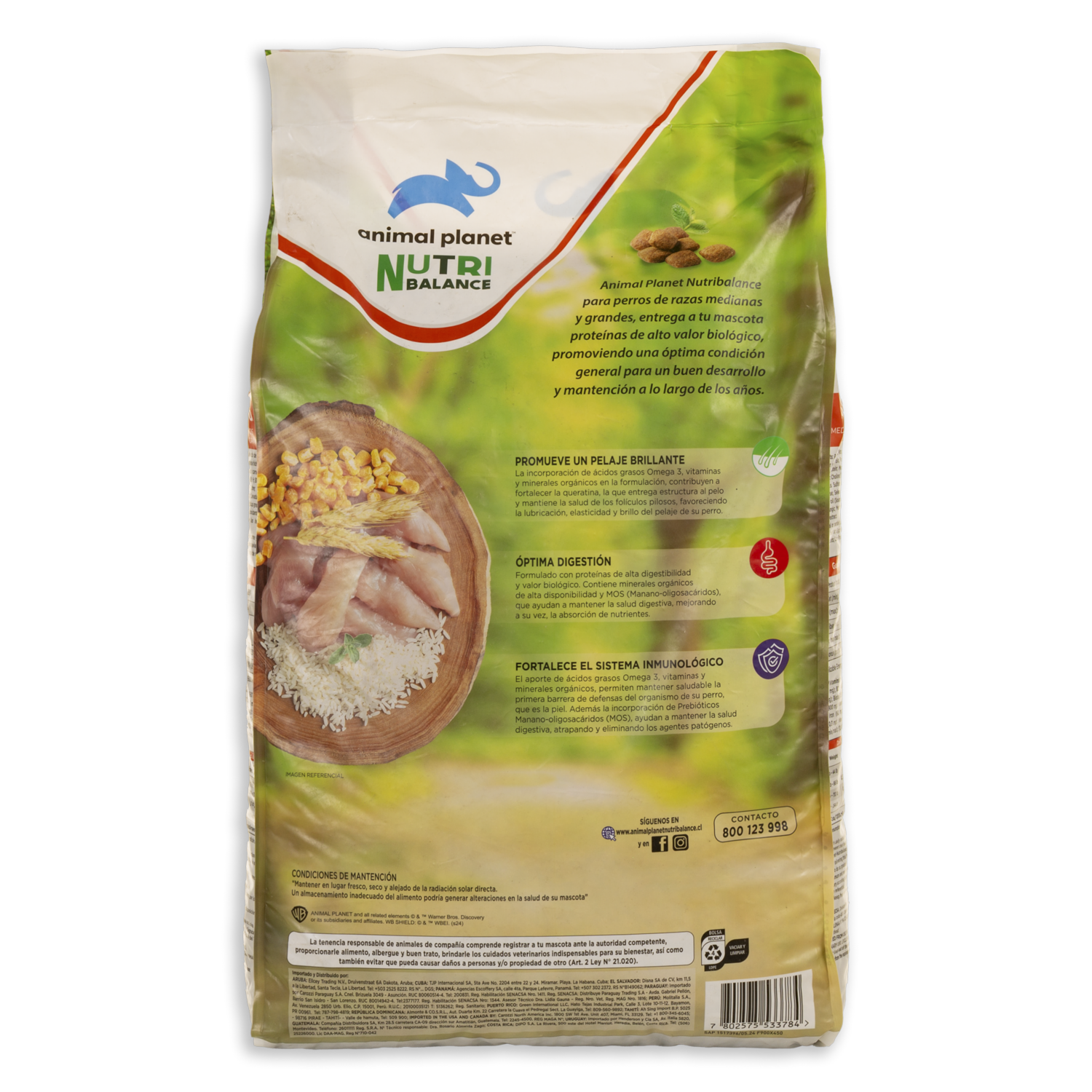 Alimento Para Perros Adultos Razas Medianas Y Grandes Nutri Balance ANIMAL PLANET 20 Kg