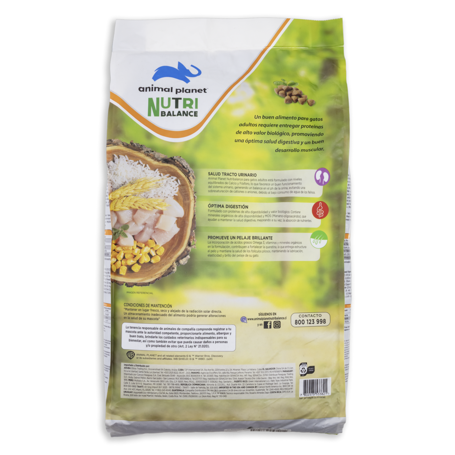 Alimento Para Gatos Adultos Nutri Balance ANIMAL PLANET 8 Kg