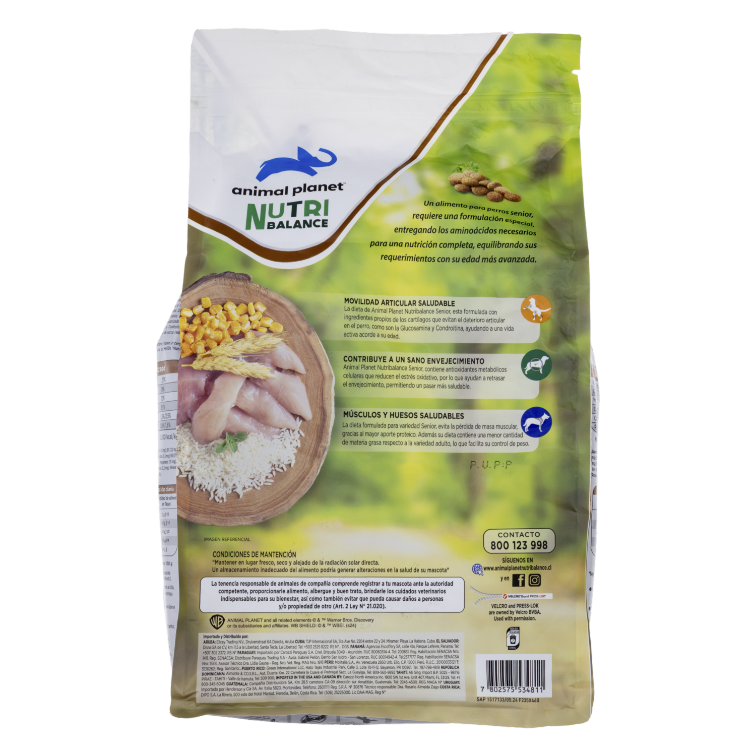 Alimento Para Perros Adultos Razas Medianas Y Grandes Senior +7 Años ANIMAL PLANET 2,5 Kg