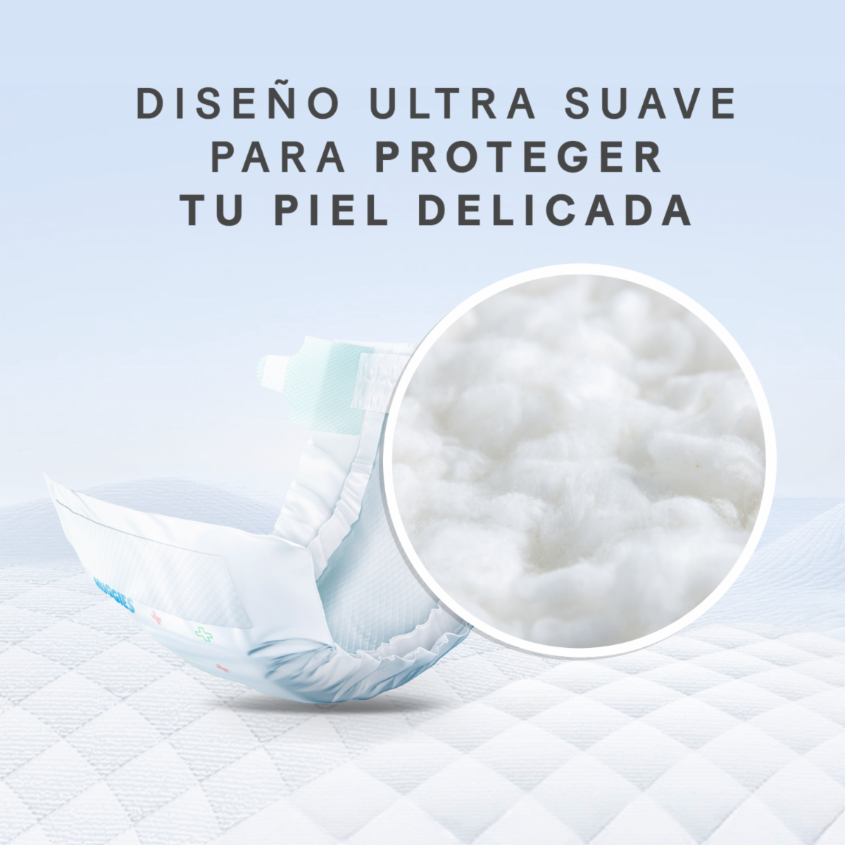 Pañales Dermacare 1/P HUGGIES 68 Unidades