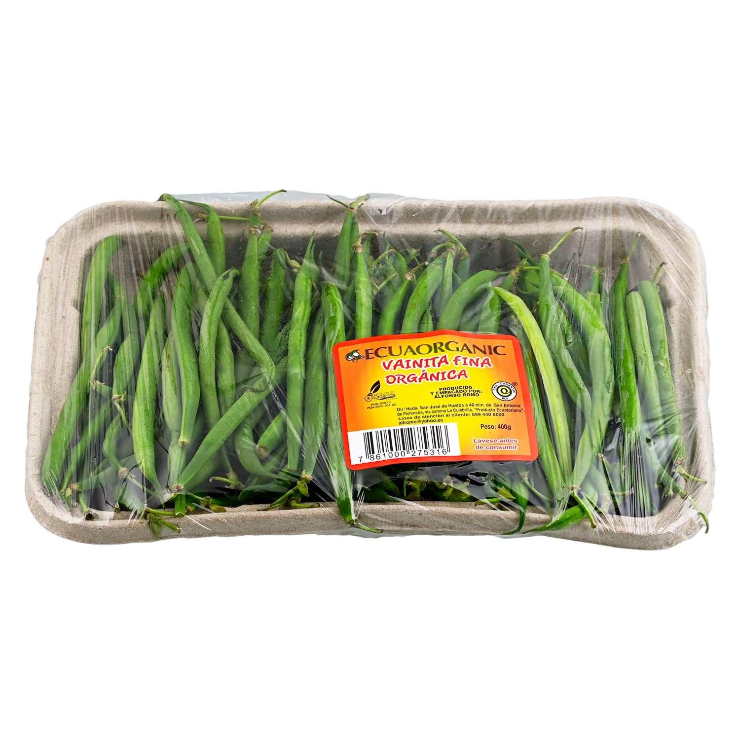 Vainita Fina Orgánica ECUAORGANIC 400 G