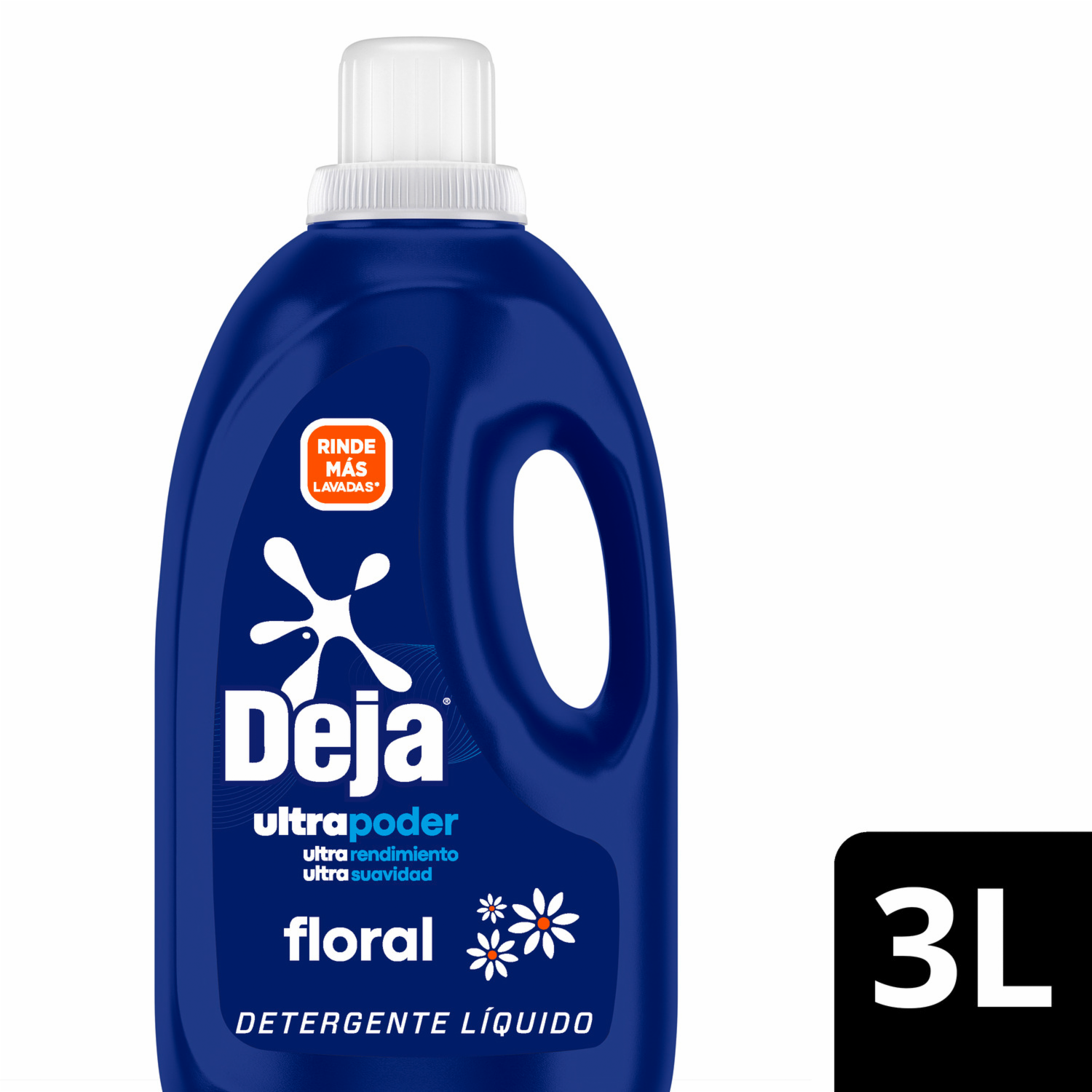 Detergente Líquido Floral Con Bicarbonato DEJA 3000 Ml