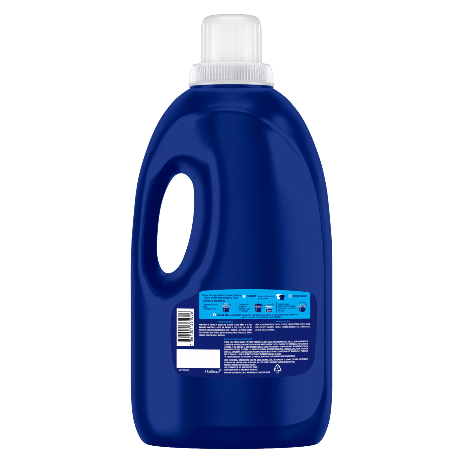 Detergente Líquido Floral Con Bicarbonato DEJA 3000 Ml