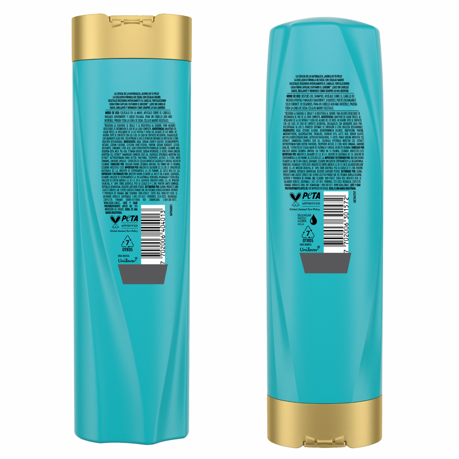 Shampoo Y Acondicionador Células Madre Vegetales SEDAL 2 x 340 Ml