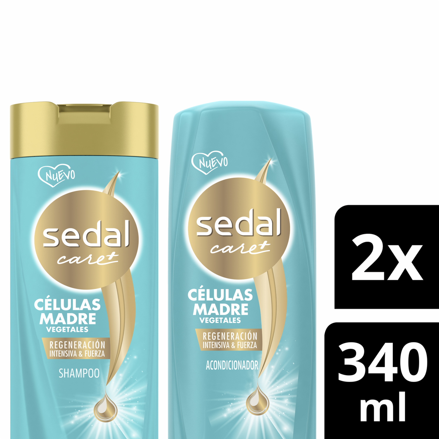 Shampoo Y Acondicionador Células Madre Vegetales SEDAL 2 x 340 Ml