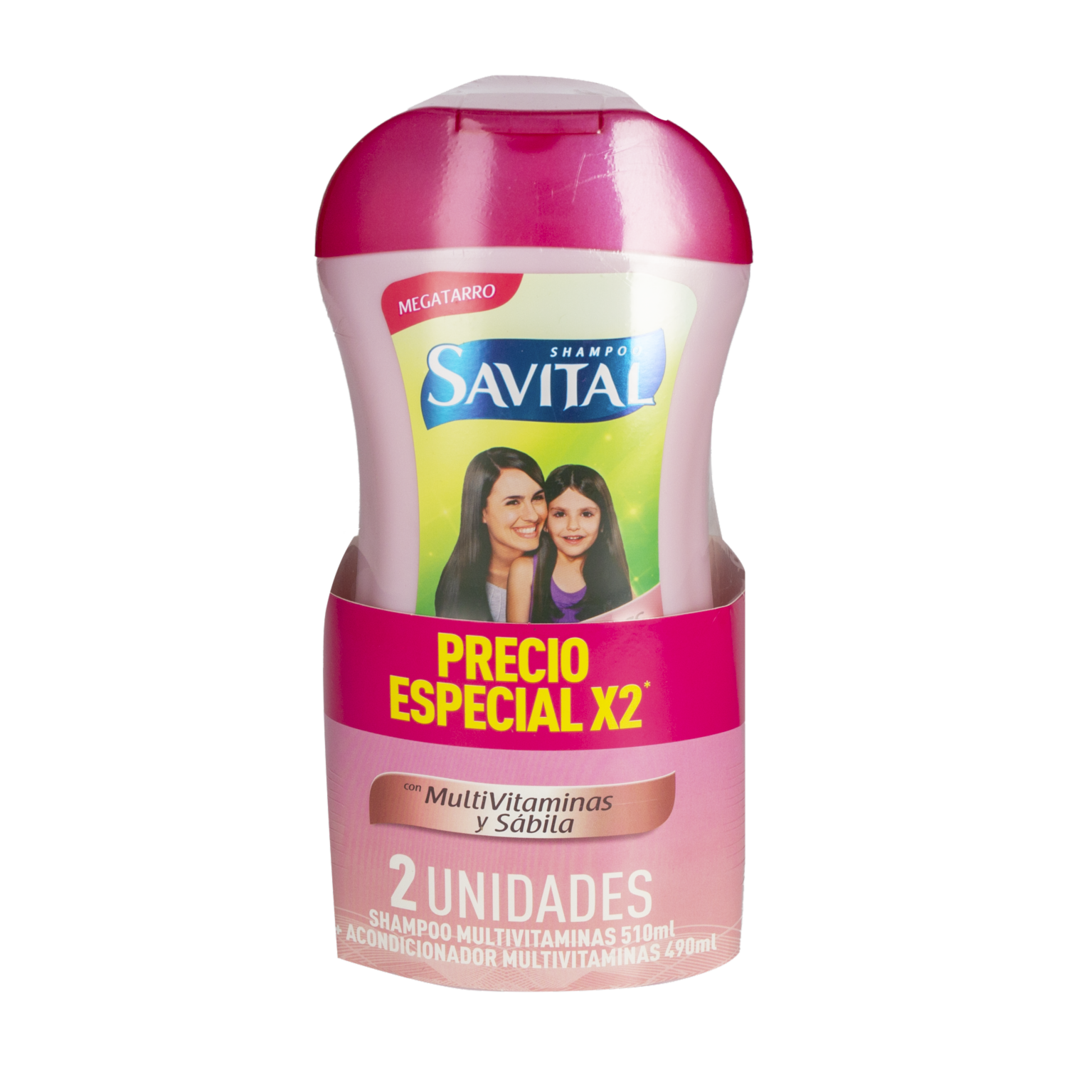 Shampoo Y Acondicionador Con Multivitaminas SAVITAL Pack 1000 Ml