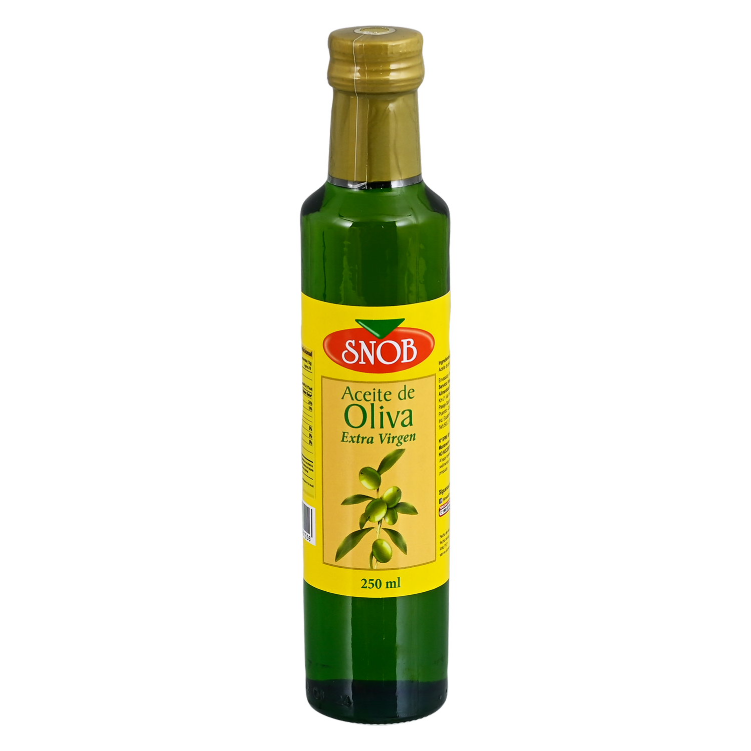 Aceite De Oliva SNOB 250 Ml