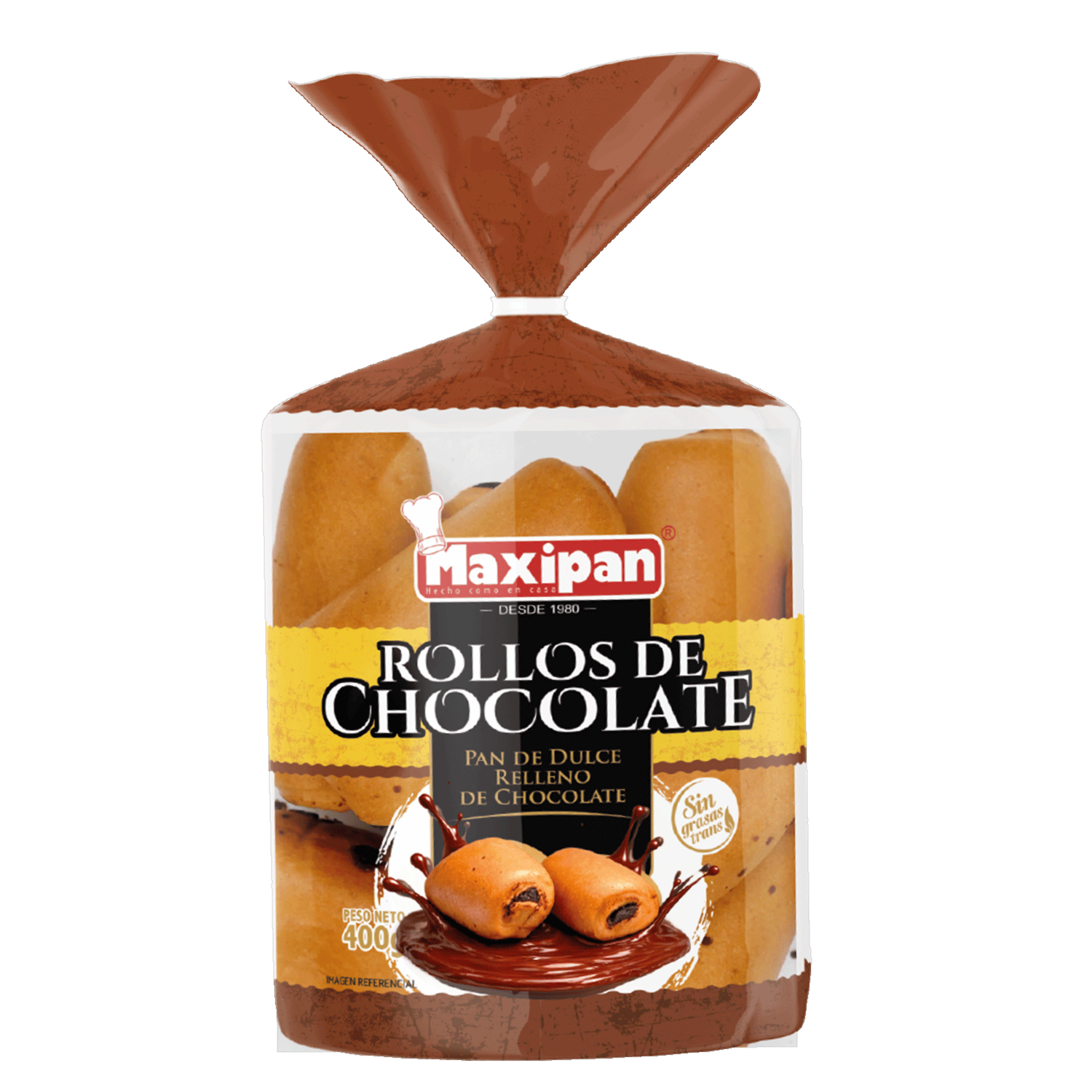 Pan Rollos De Chocolate MAXIPAN 400 G