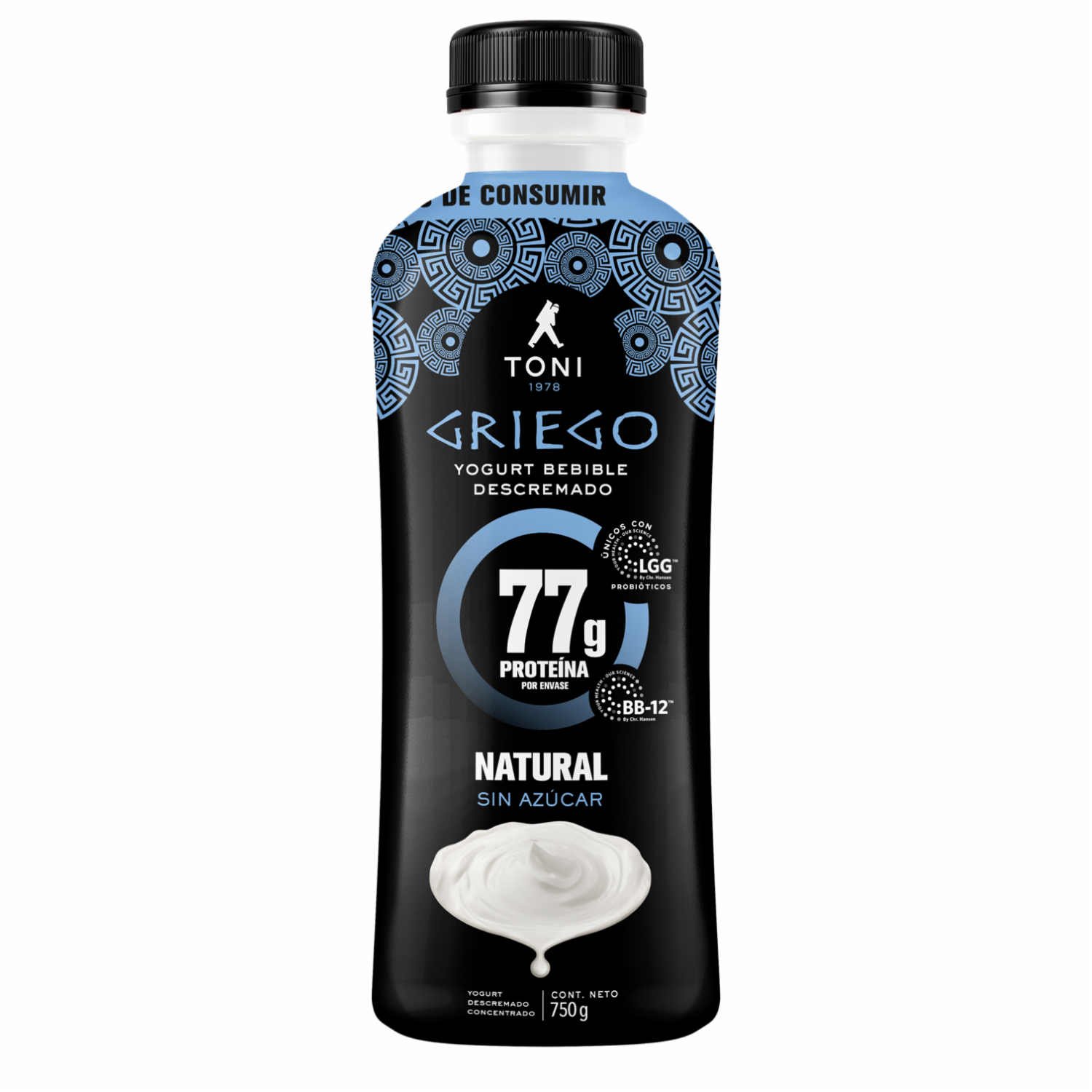 Yogurt Griego Bebible Natural TONI 750 G