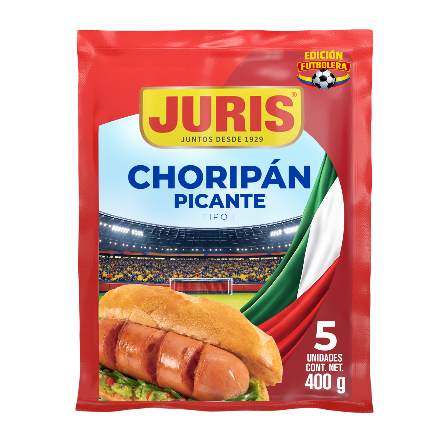 Chorizo Choripán Picante JURIS X5 Uds