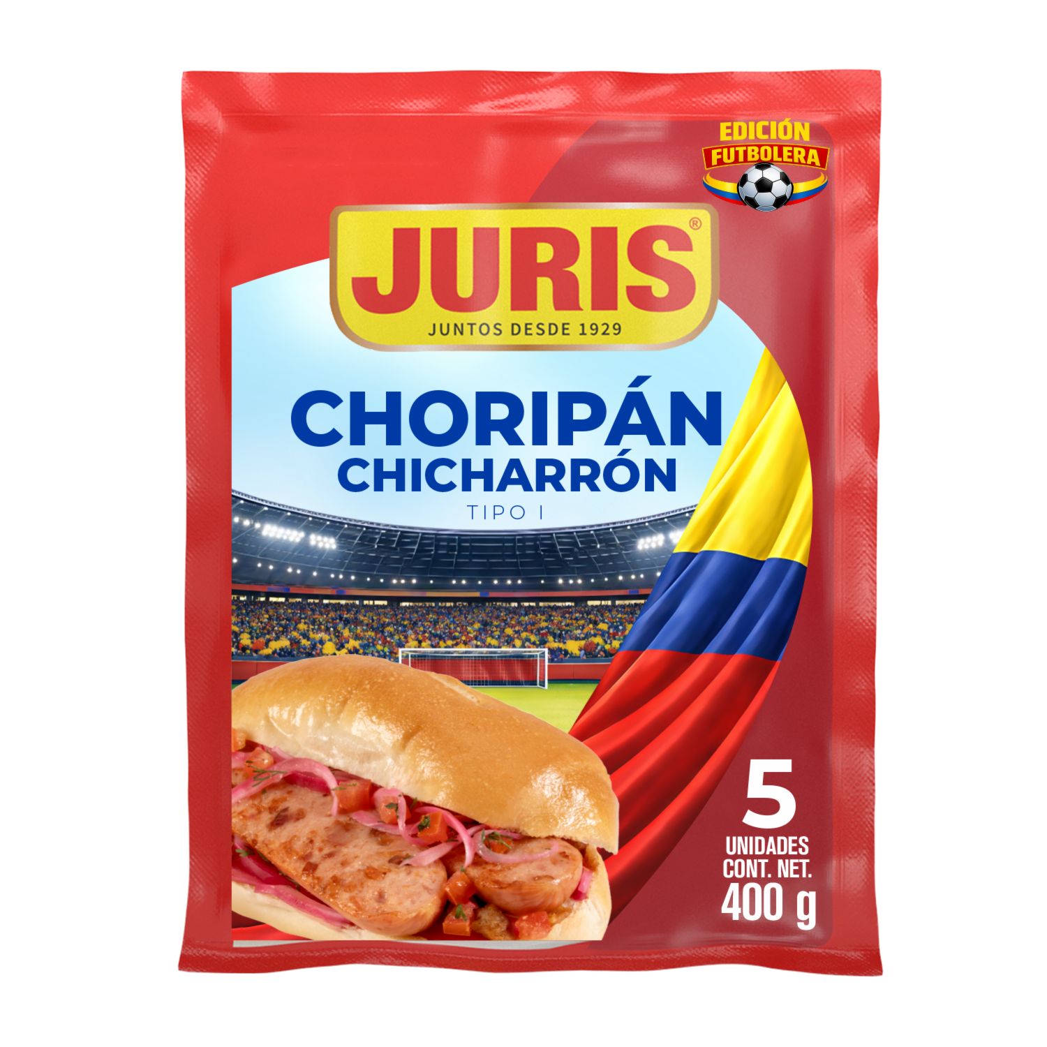 Chorizo Choripán Chicharrón JURIS X5 Uds