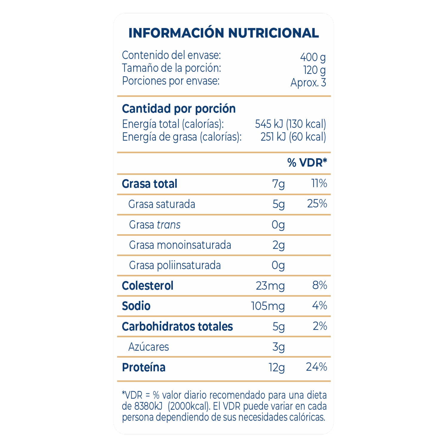 Yogurt Griego Vainilla CHIVERIA 400 G