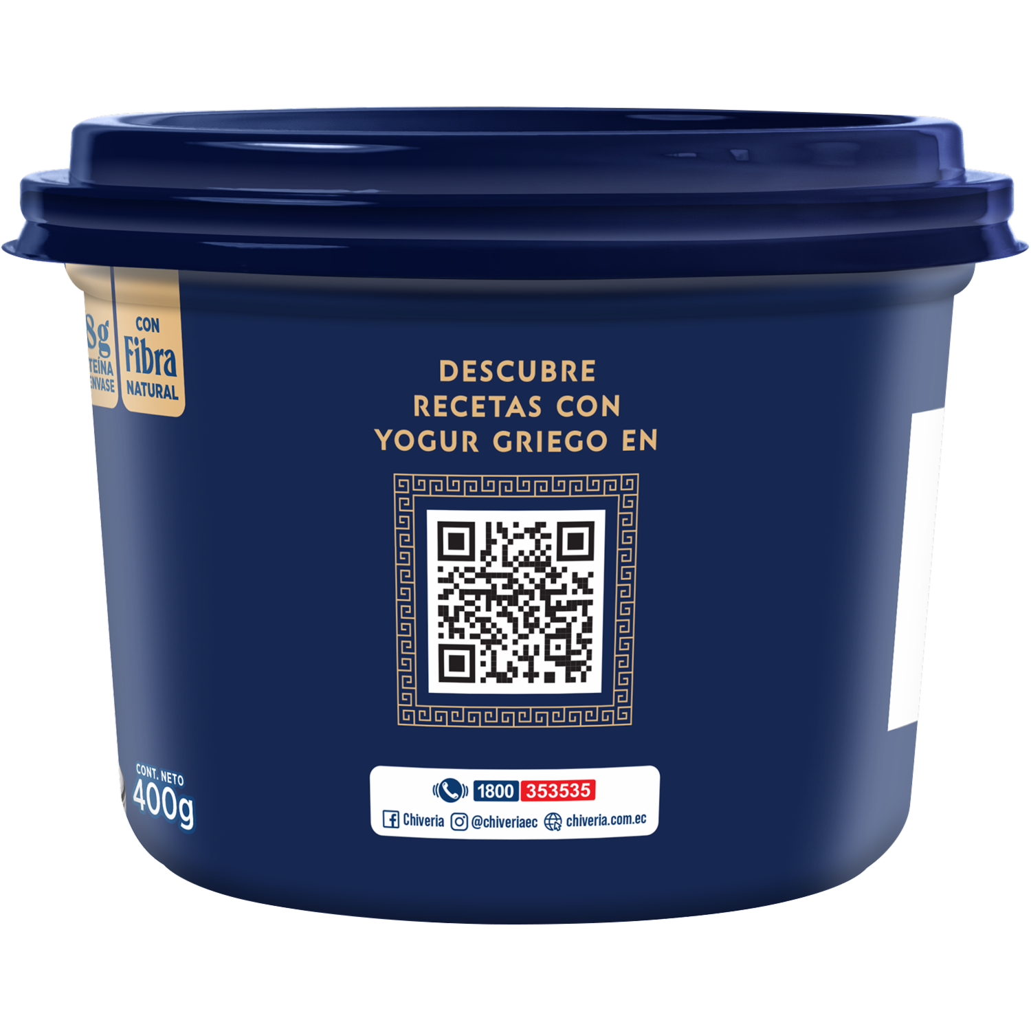 Yogurt Griego Vainilla CHIVERIA 400 G