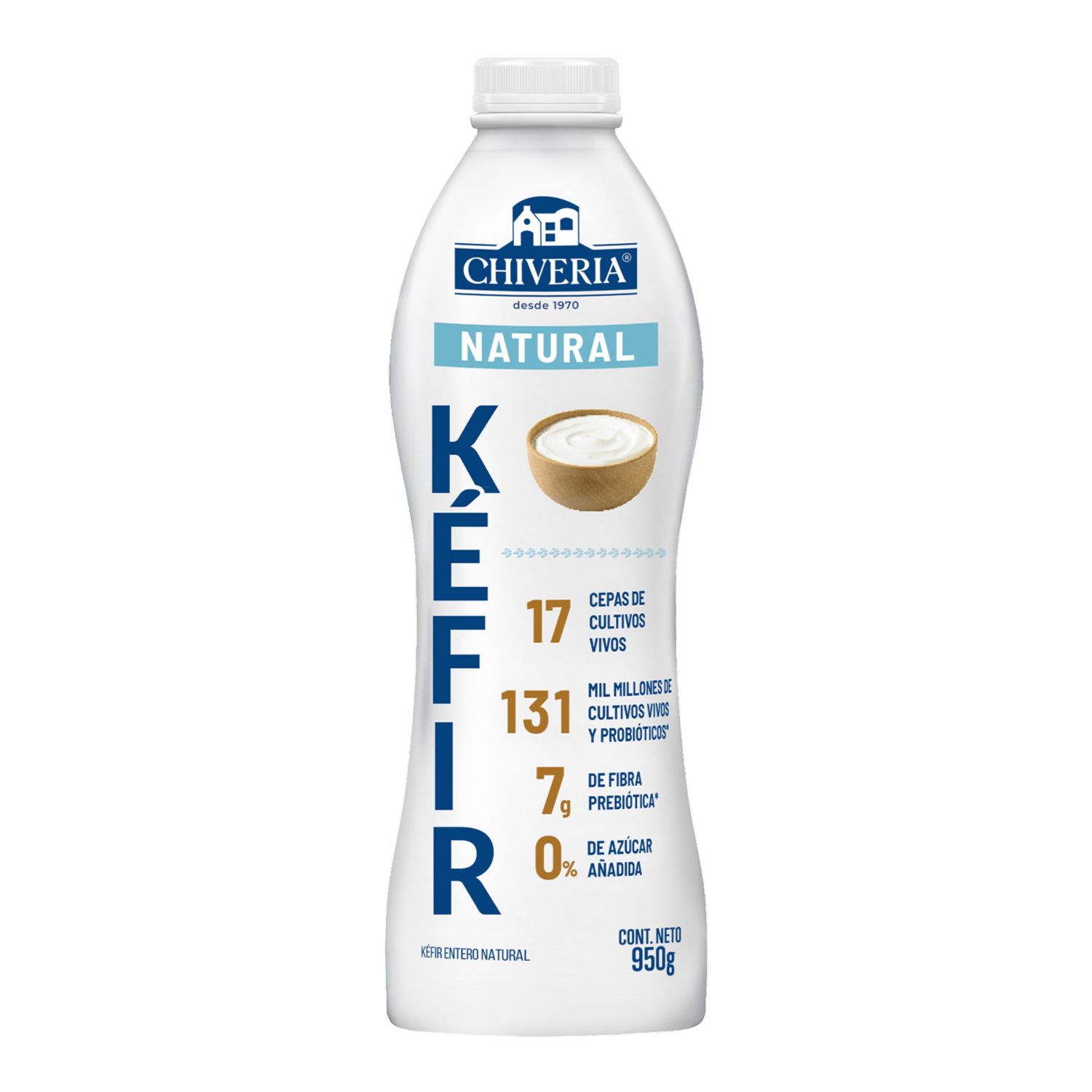 Kéfir Entero Natural CHIVERIA 950 G