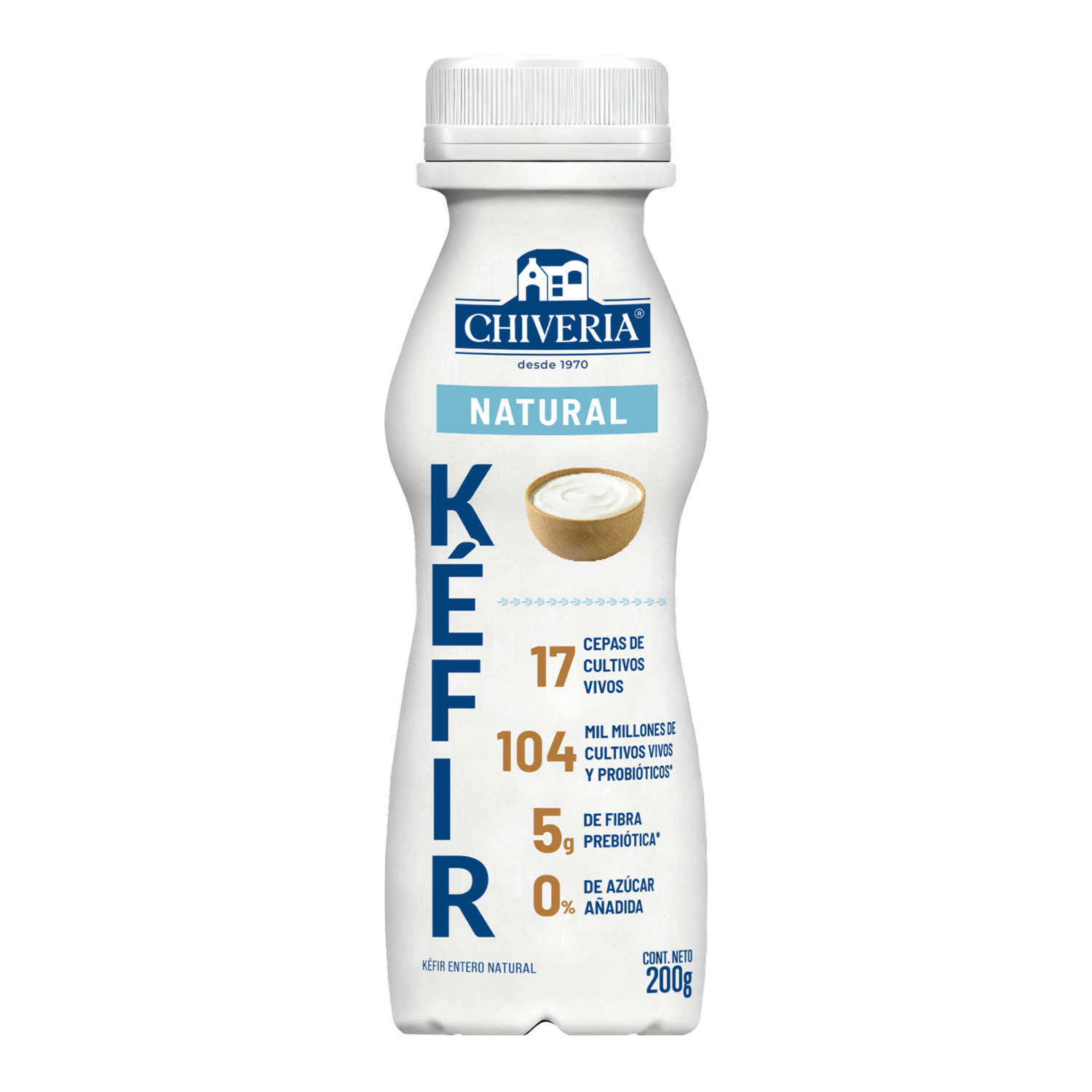 Kéfir Entero Natural CHIVERIA 200 G