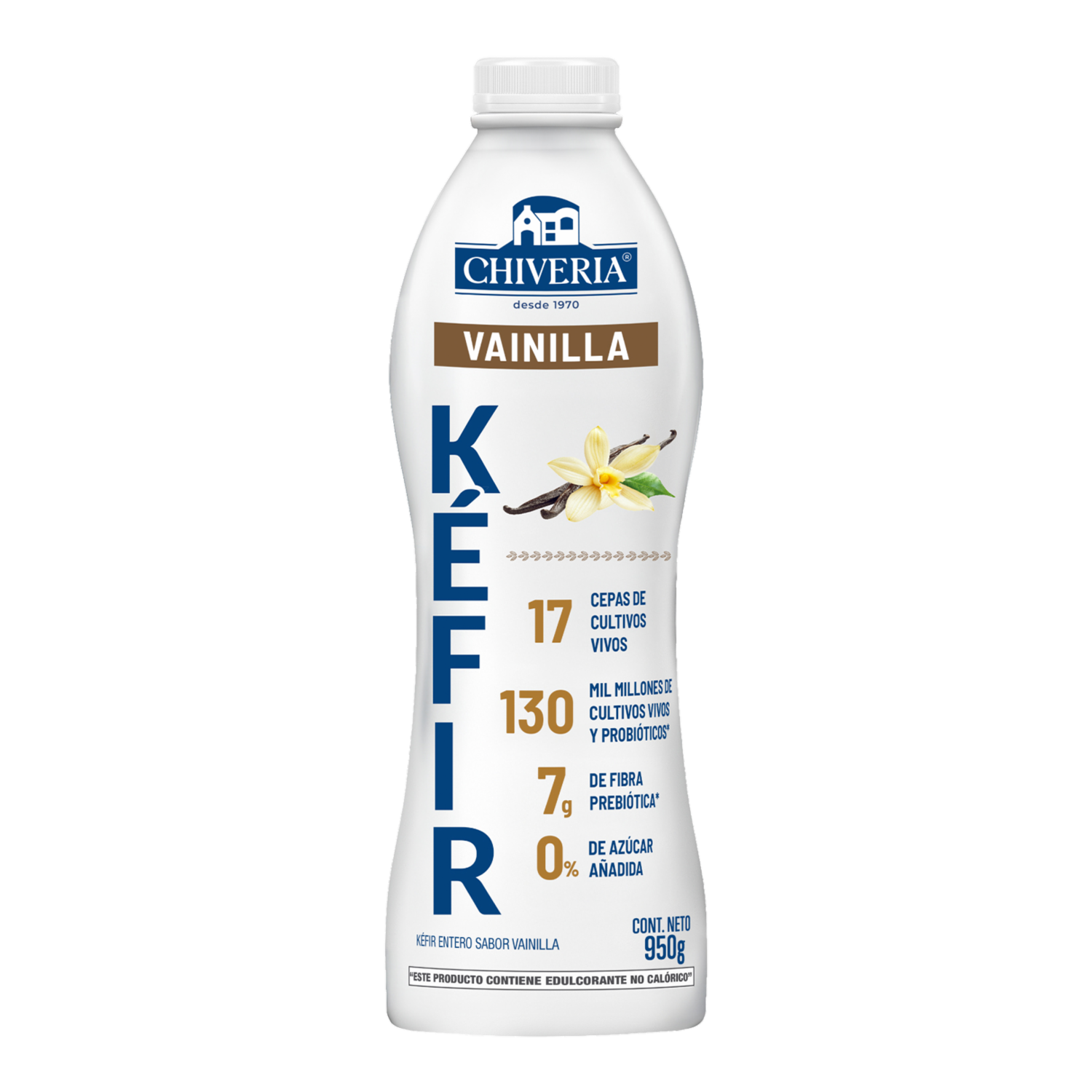 Kéfir Entero Sabor Vainilla CHIVERIA 950 G