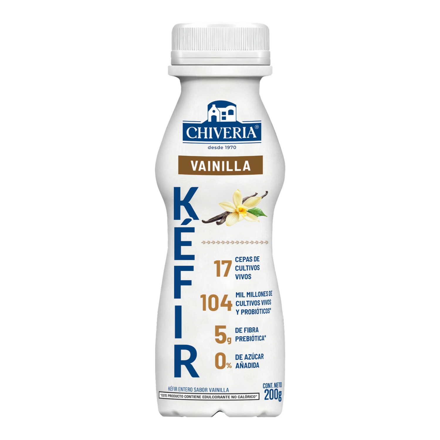 Kéfir Entero Sabor Vainilla CHIVERIA 200 G