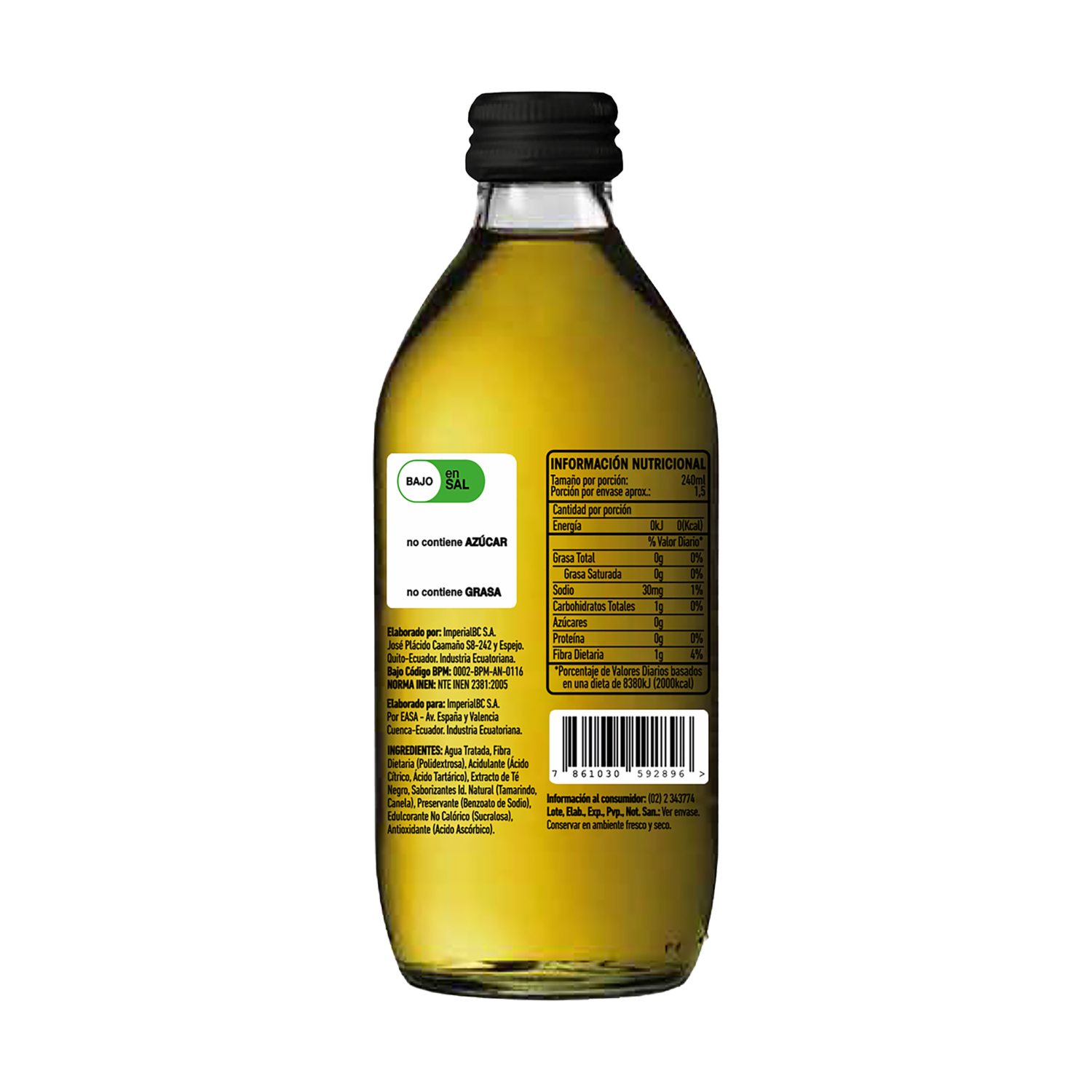 Té Negro Madera Sabor Tamarindo Y Canela ELEMENTS 350 Ml