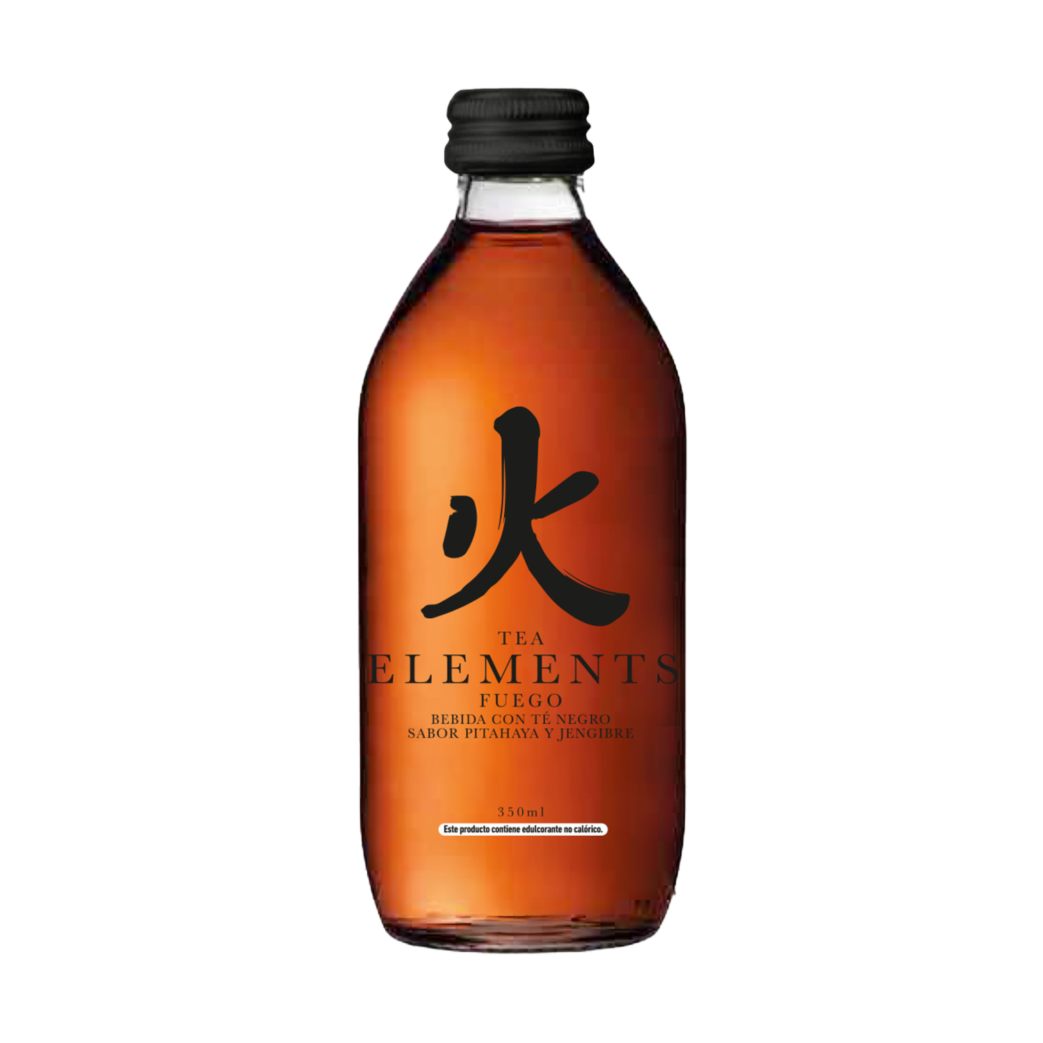 Té Frio Negro Fuego Sabor Pitahaya Y Jengibre ELEMENTS 350 Ml