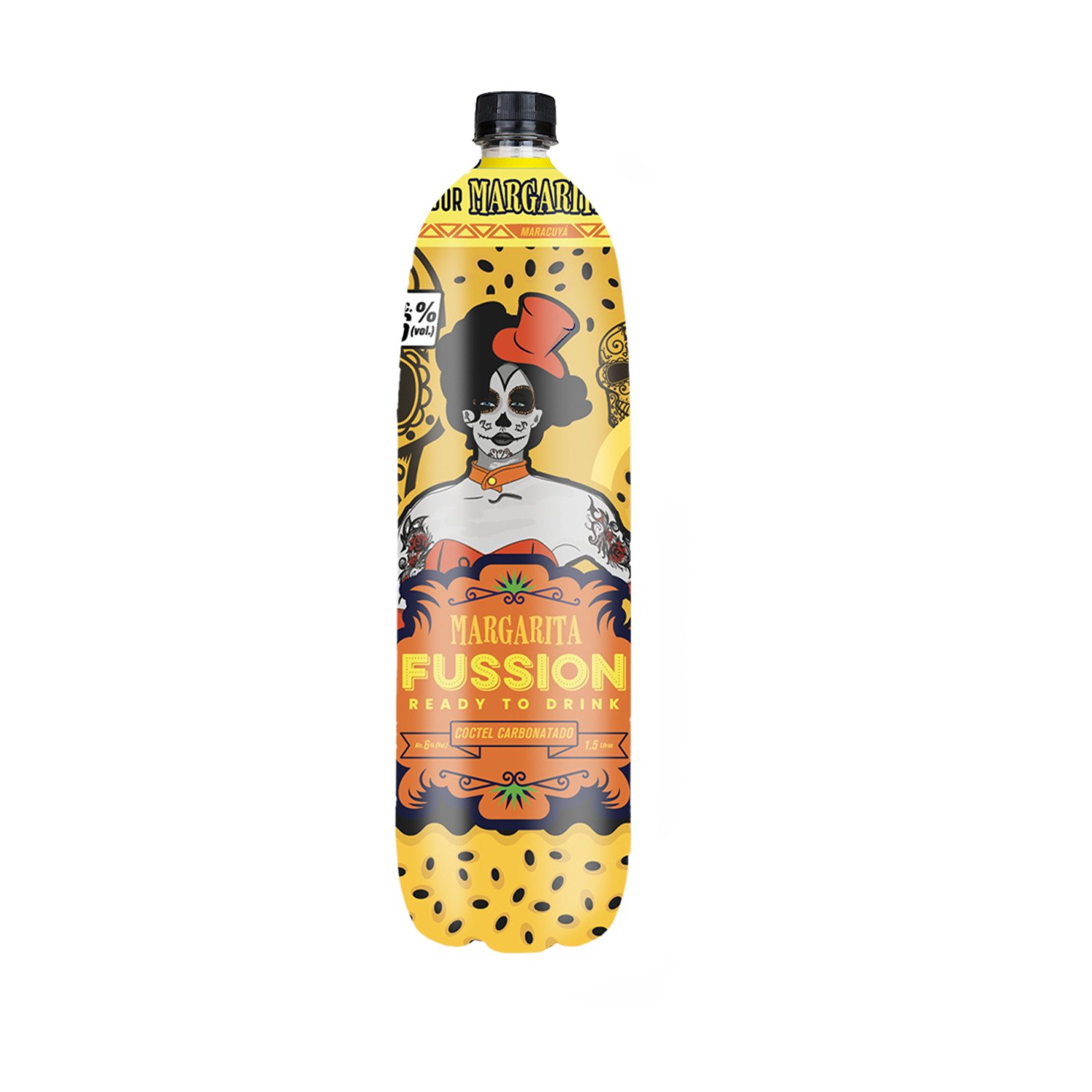 Coctel Con Vodka Sabor A Maracuyá FUSSION 1500 Ml