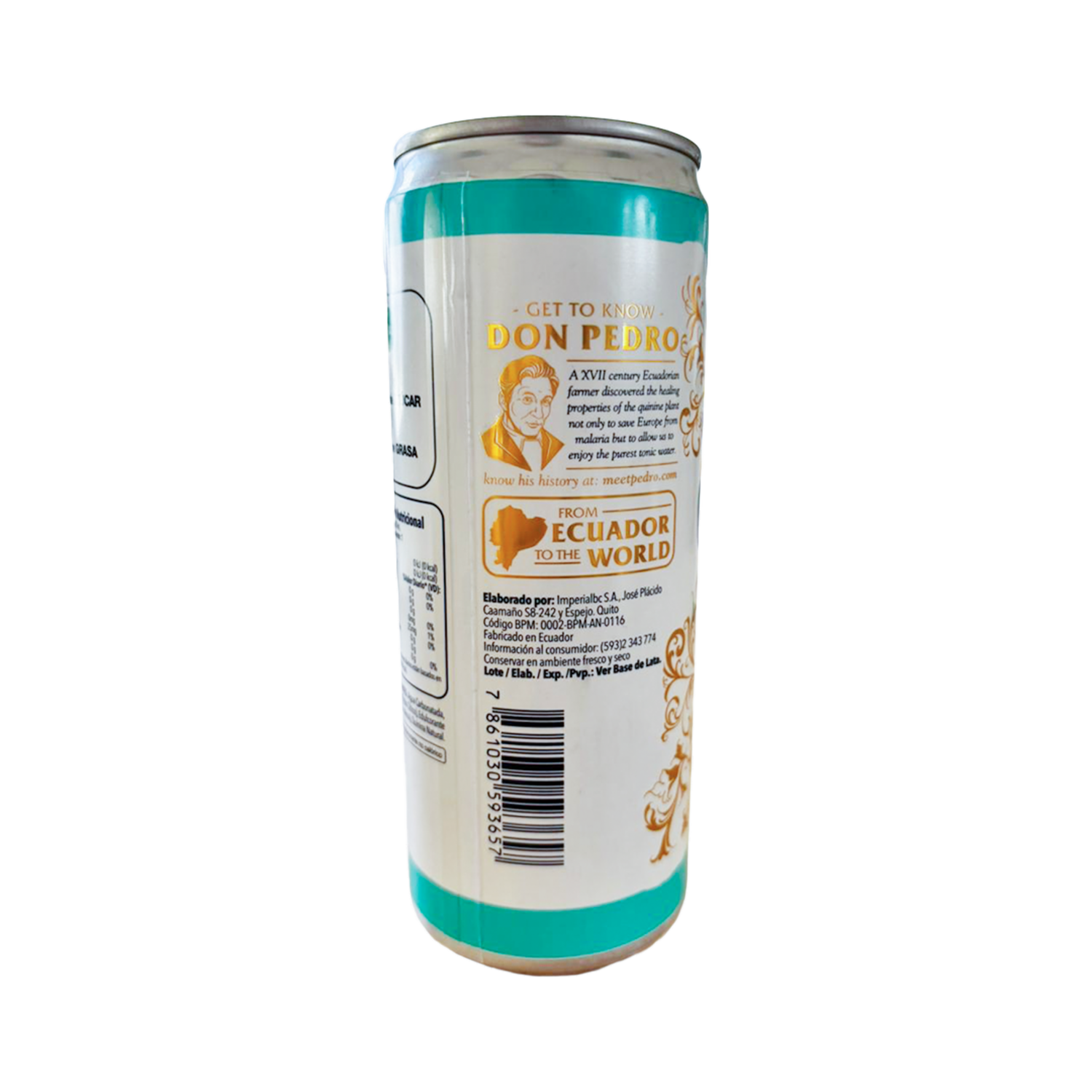 Agua Tónica Original Cero Azúcar En Lata CINCHONA DRINKS 250 Ml