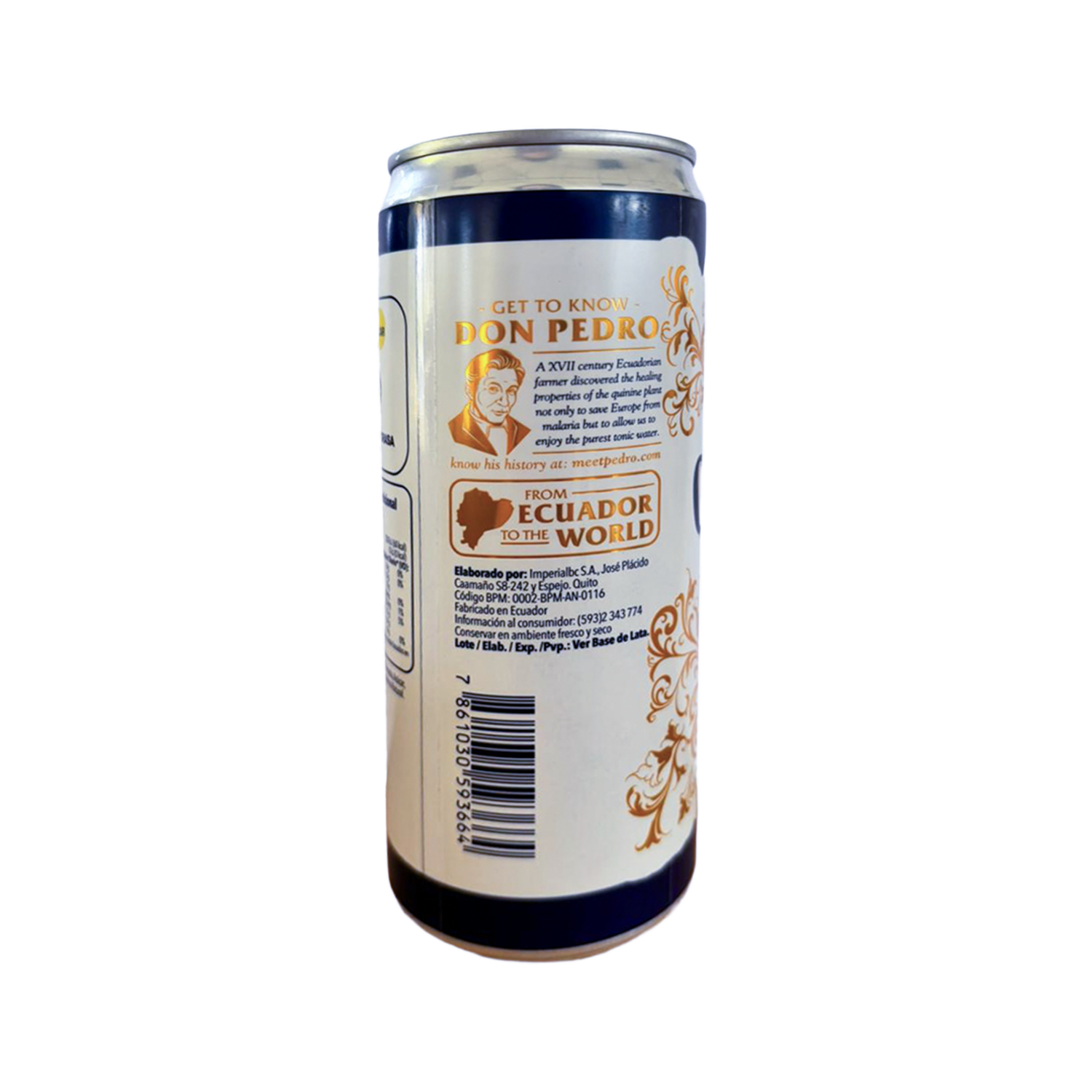 Agua Tónica Original En Lata CINCHONA DRINKS 250 Ml