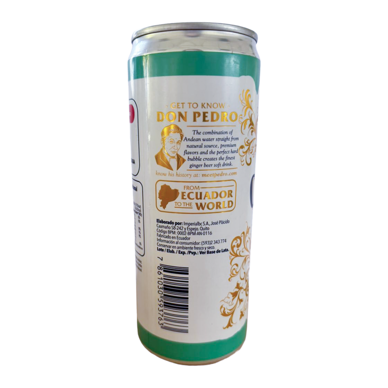 Agua Tónica Ginger Beer En Lata CINCHONA DRINKS 250 Ml