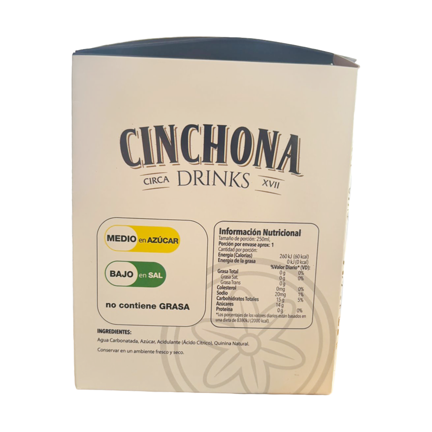 Agua Tónica Original CINCHONA DRINKS 4 X 250 Ml