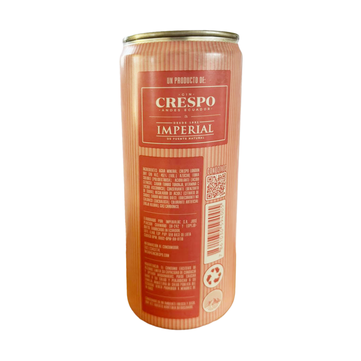 Coctel Gin Paloma Imperial En Lata CRESPO 330 Ml