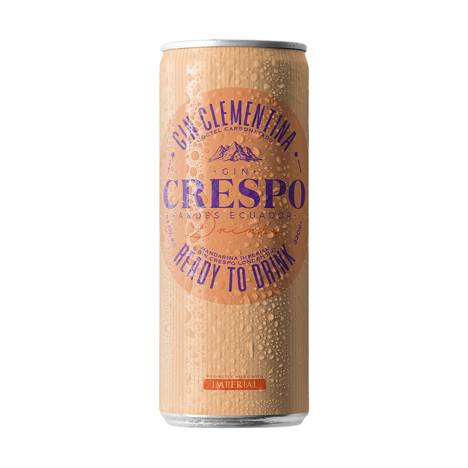 Coctel Gin Clementina  Imperial En Lata CRESPO 330 Ml