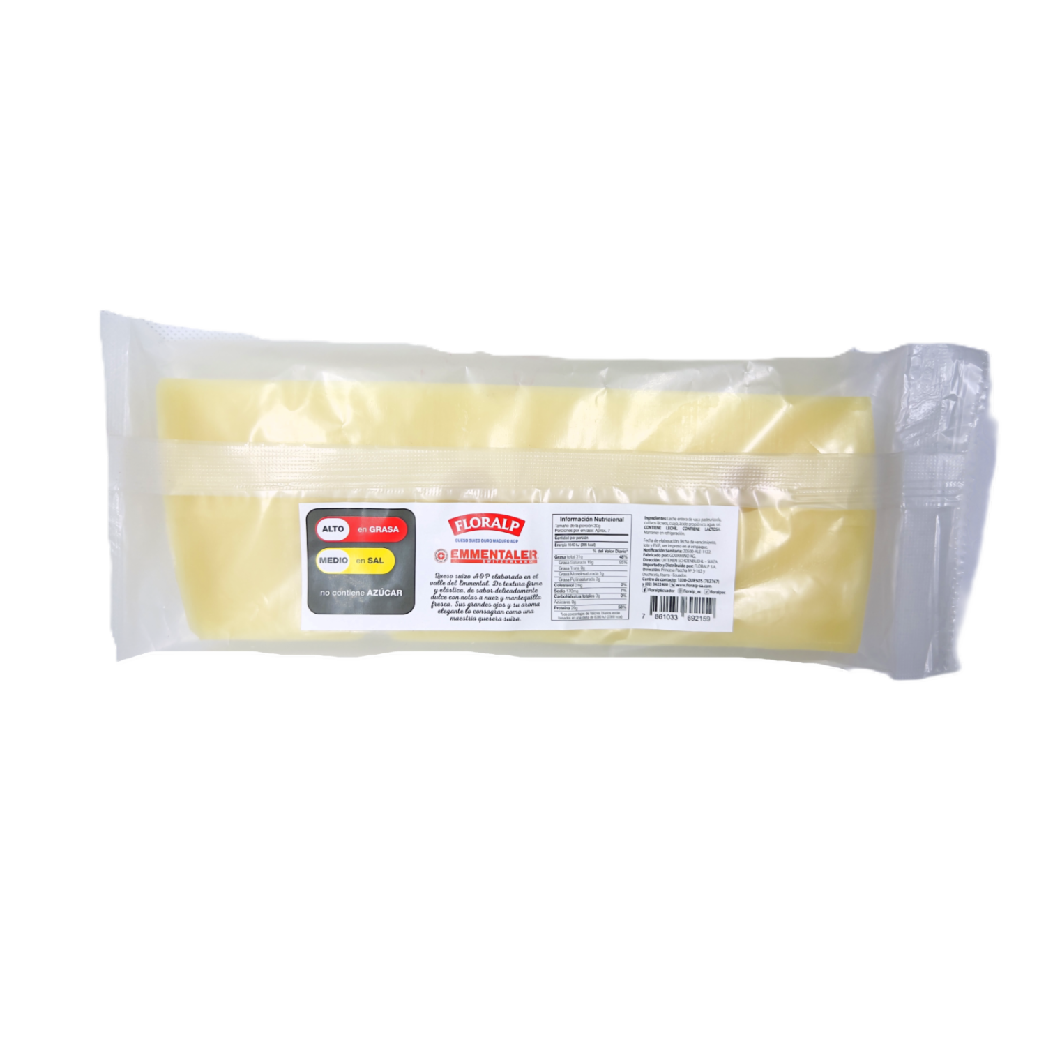 Queso Maduro Suizo Emmentaler FLORALP 200 G