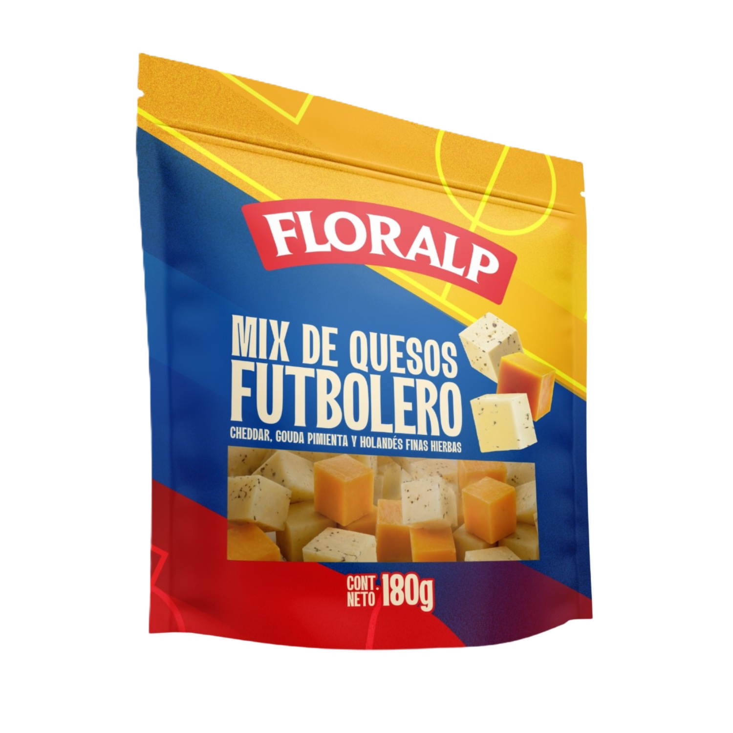 Mix De Quesos Futbolero FLORALP 180 G