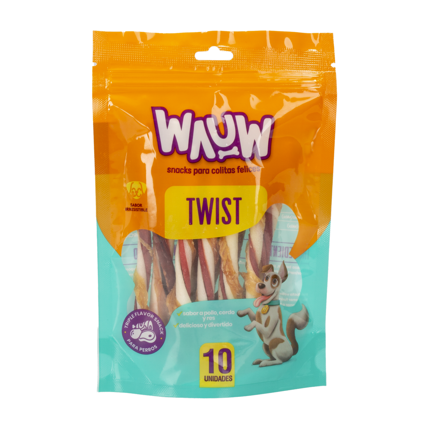 Snack Para Perros Twists WAUW 10 Uds