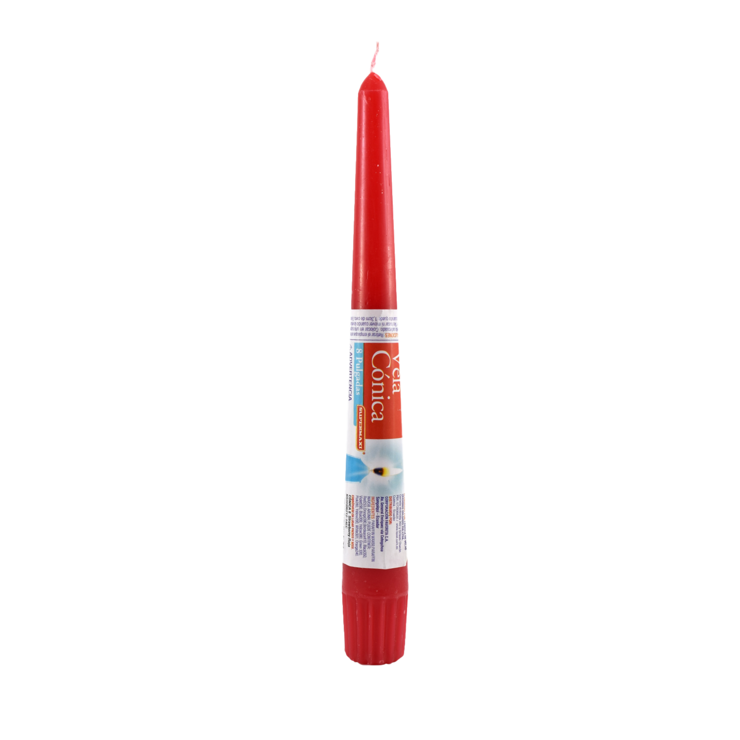 Vela Roja SUPERMAXI Cónica