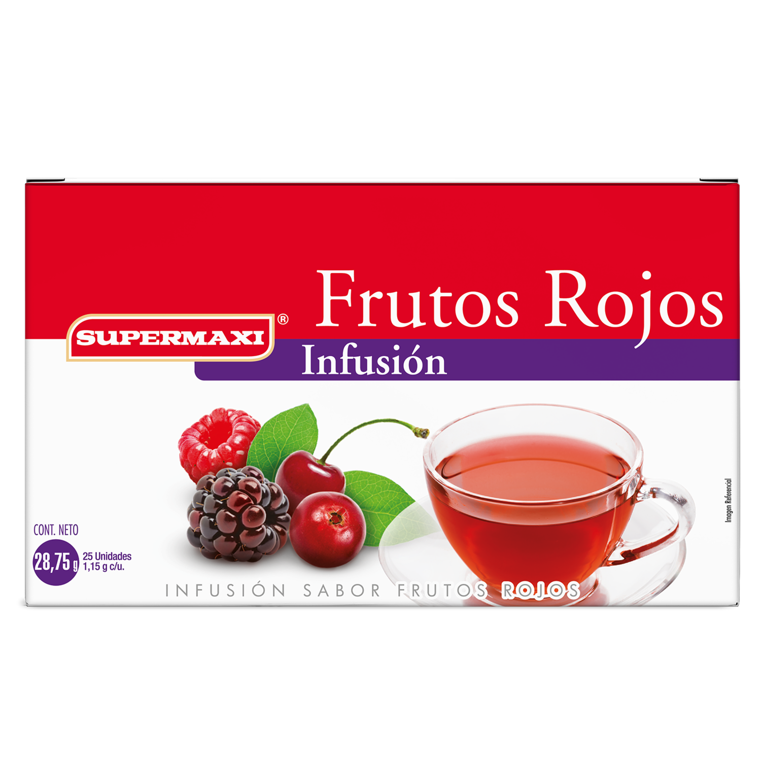 Infusión Frutos Rojos SUPERMAXI 25 X 1.15 g