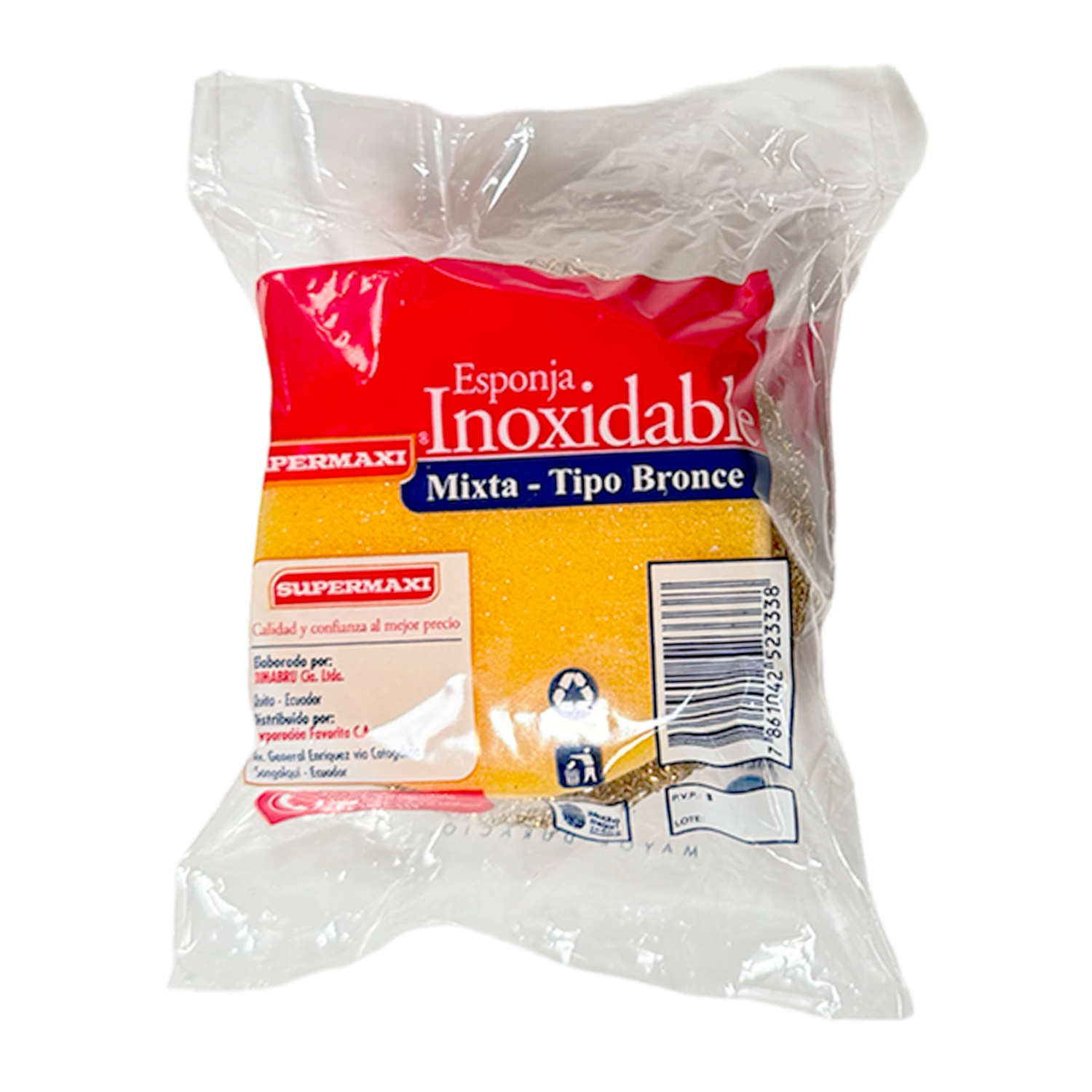 Esponja Multiusos Mixta Inoxidable SUPERMAXI Unidad
