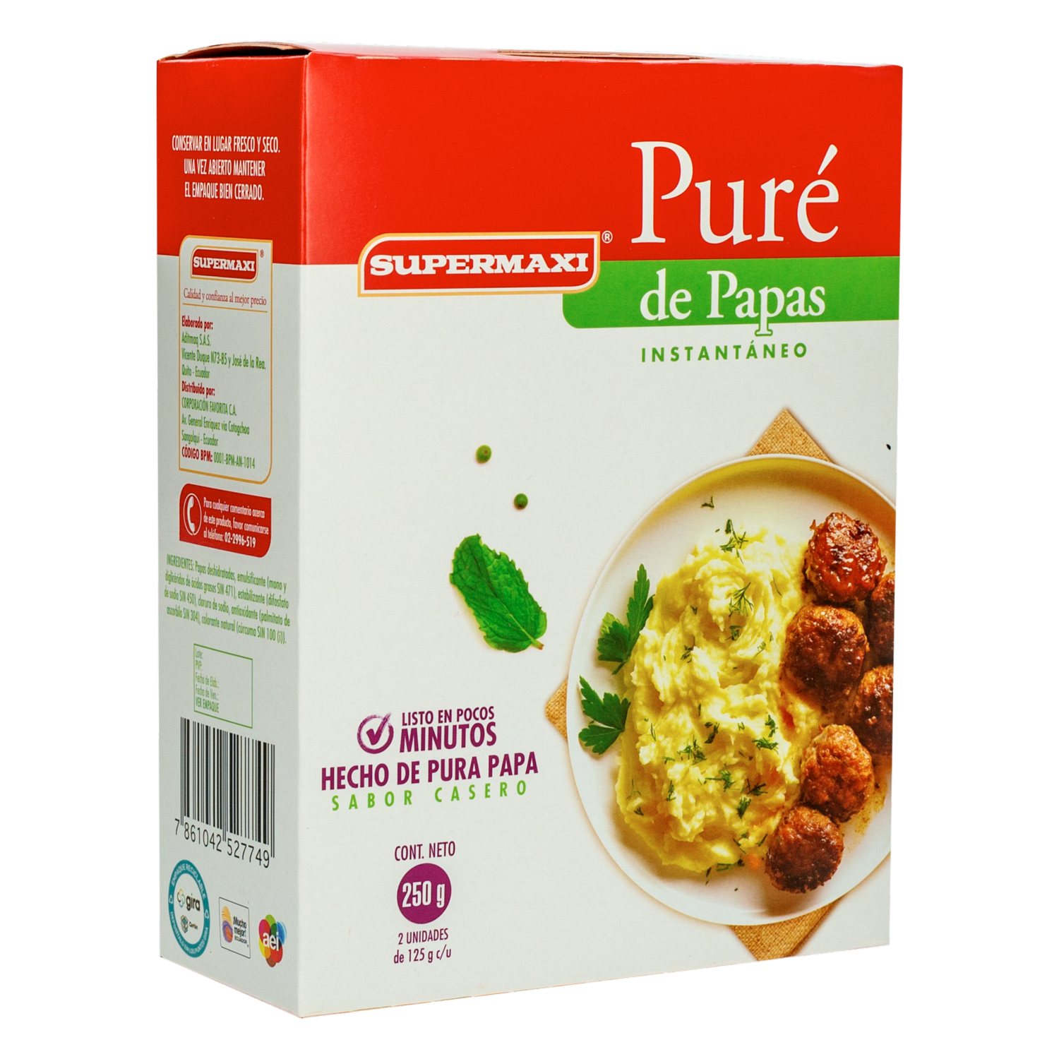 Puré De Papas SUPERMAXI 250 G