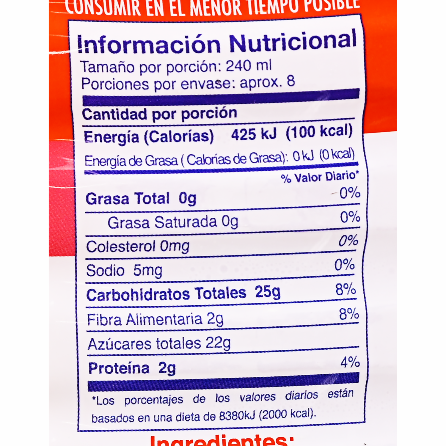 Jugo De Naranja Y Fresa SUPERMAXI 2000ml