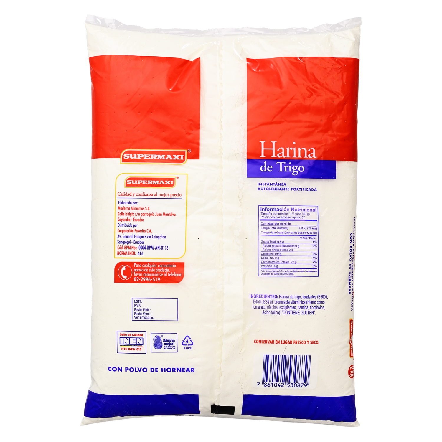 Harina Con Polvo De Hornear SUPERMAXI 2000 G