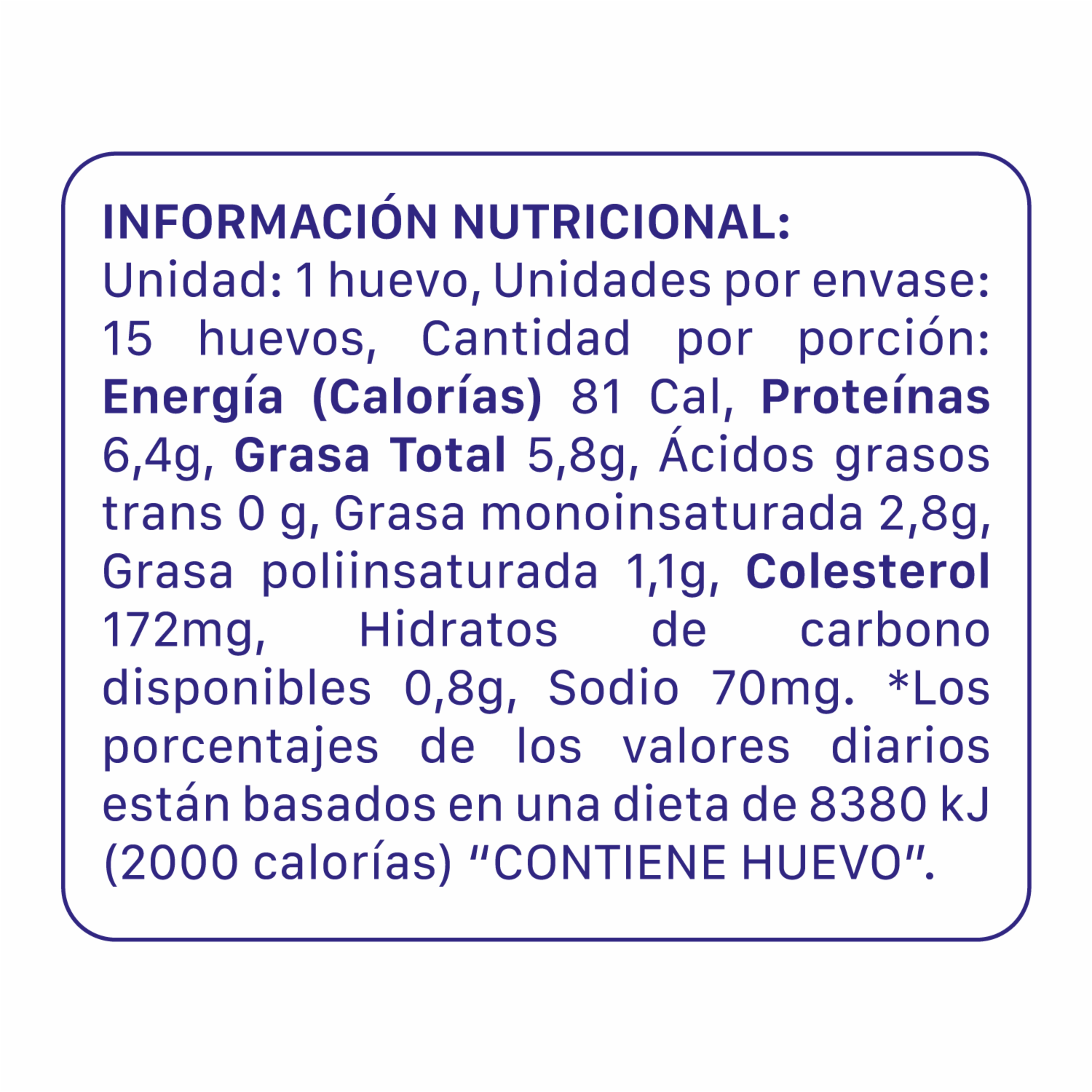 Huevos Medianos LA ORIGINAL X 15 Uds