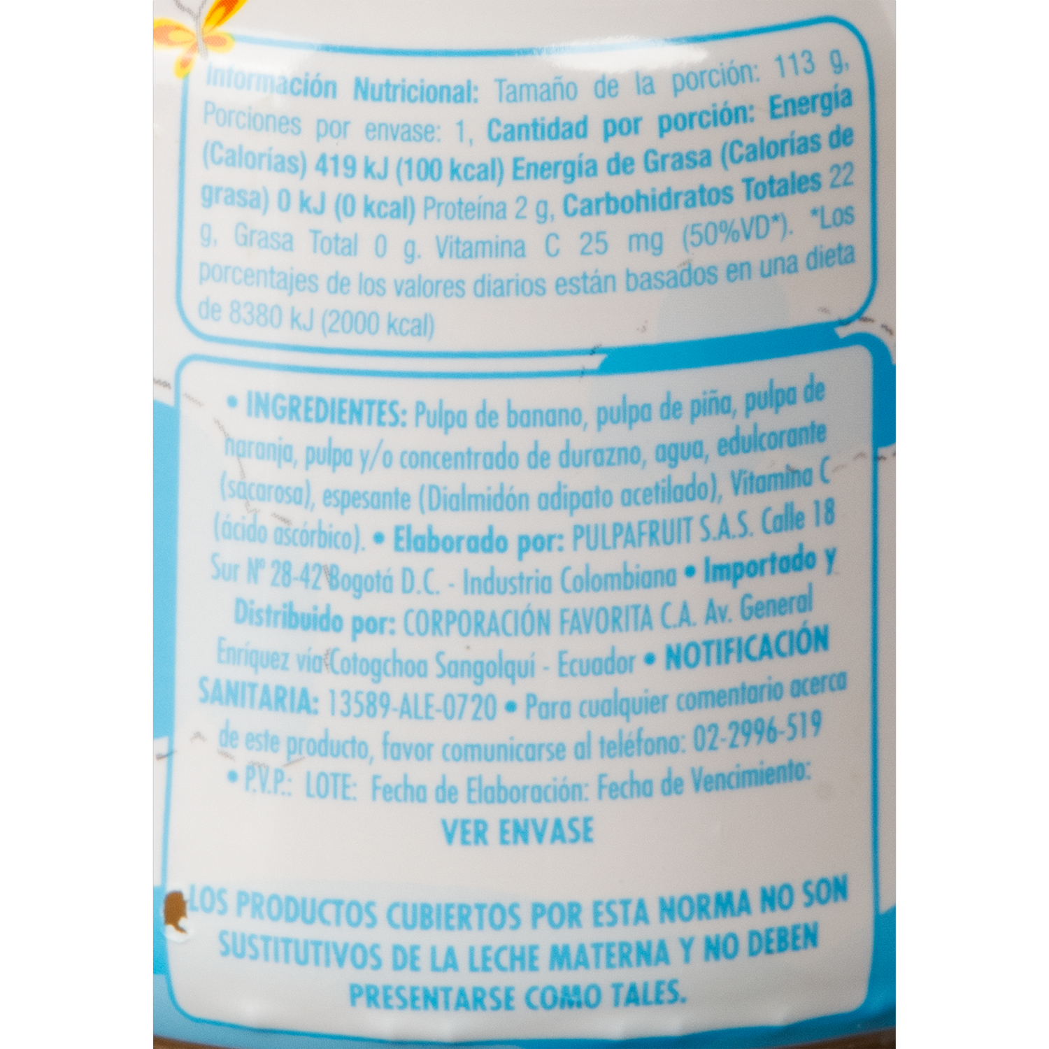 Compota Frutas Mix SUPERMAXI 113 g