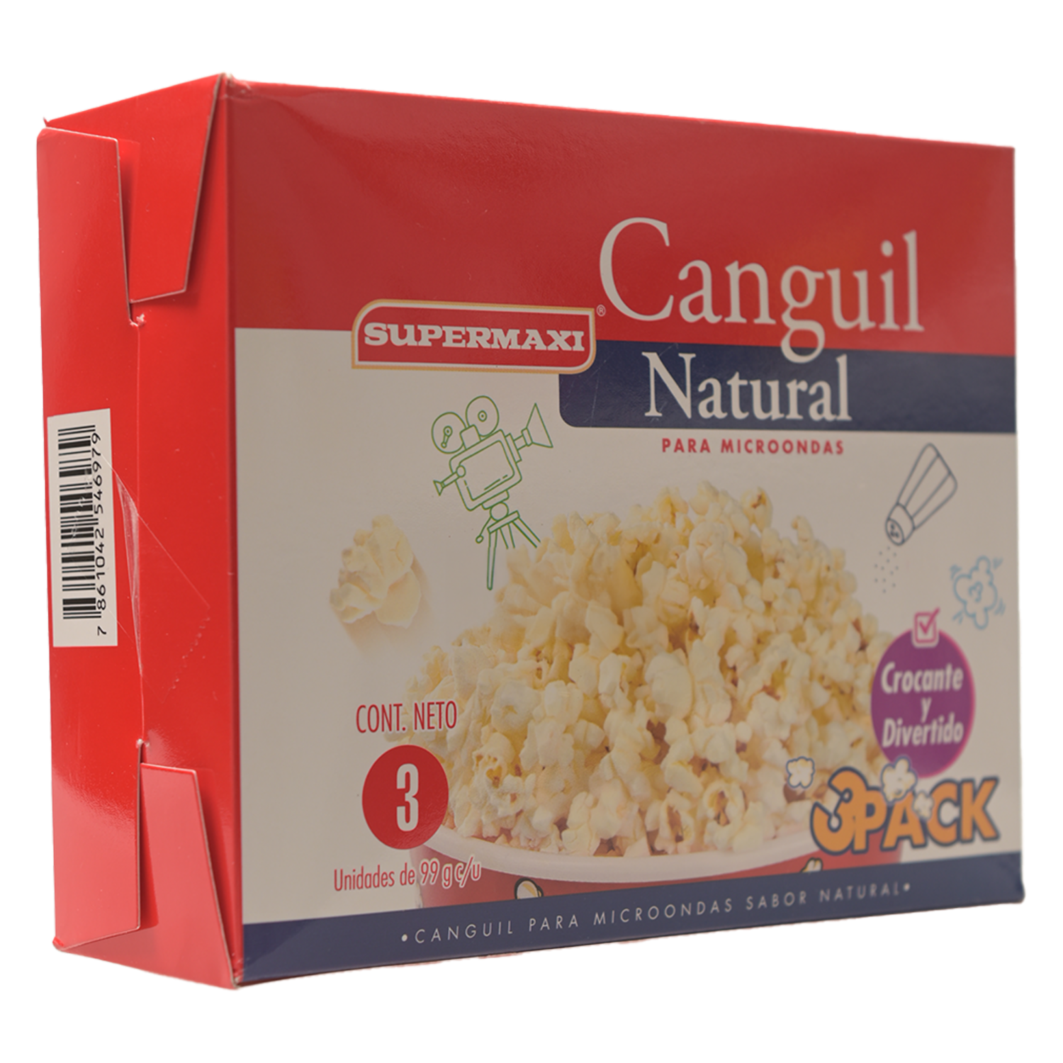 Canguil Para Microondas Natural SUPERMAXI Pack X3 297 G