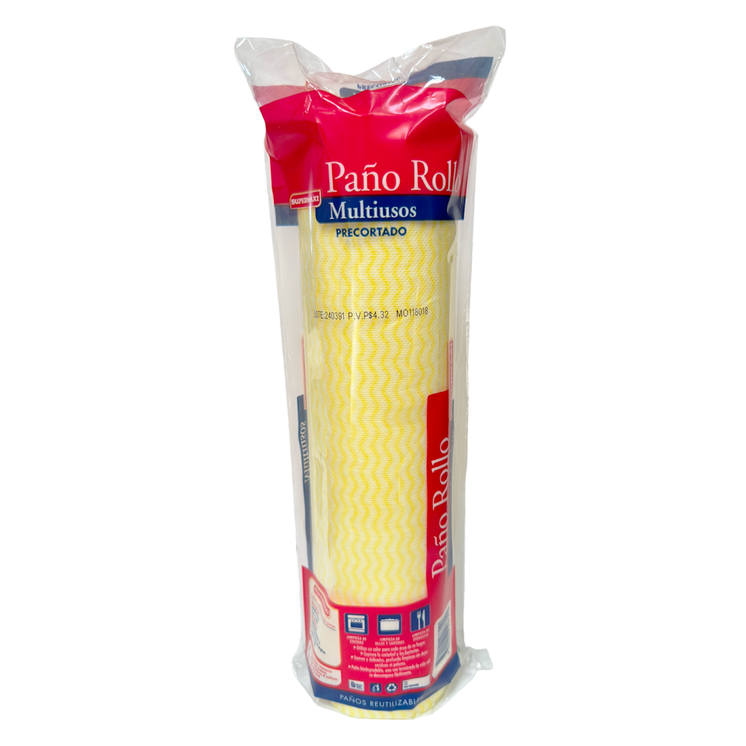 Paños Multiusos En Rollo Precortado SUPERMAXI X 25 Uds